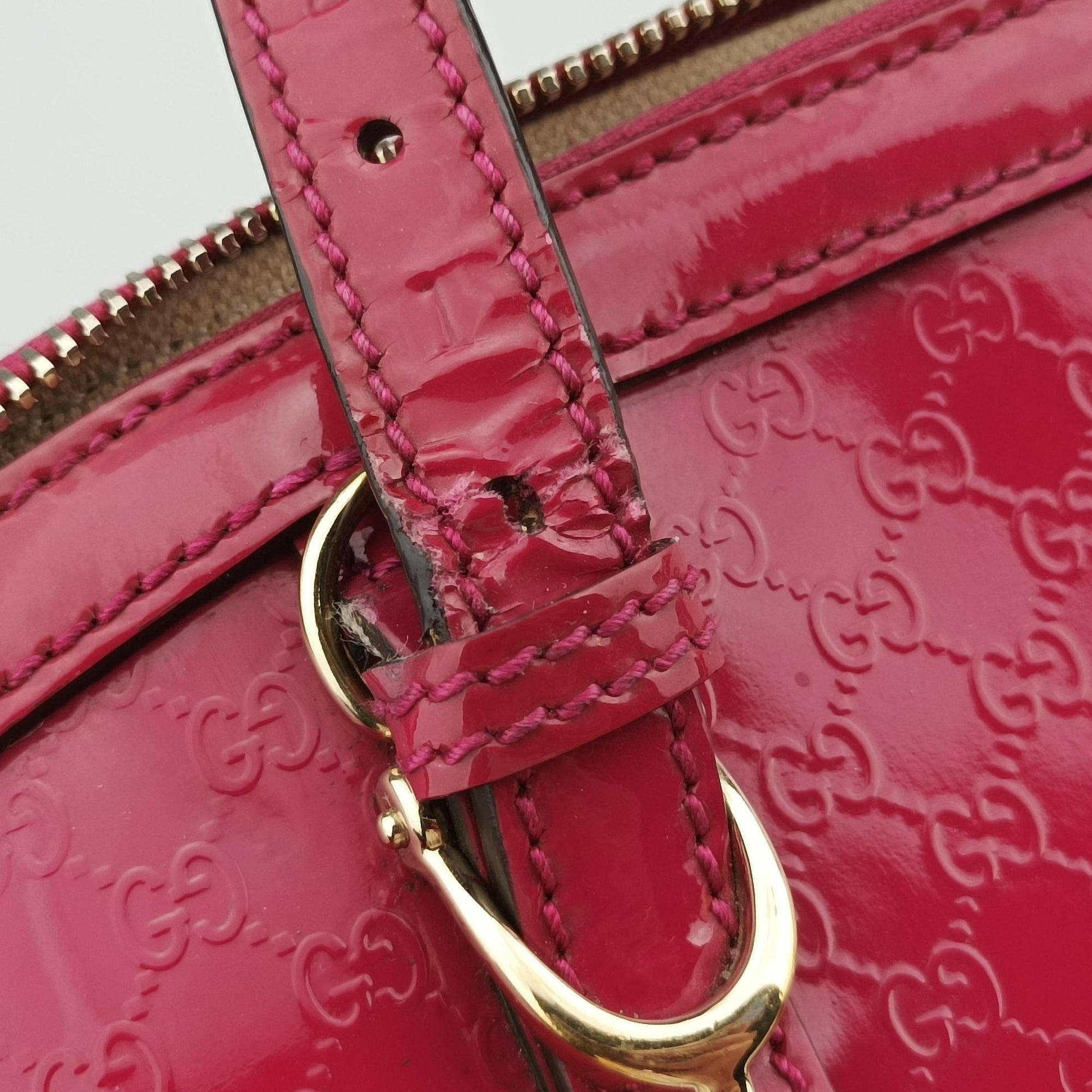 Microguccissima Rose Patent Leather 309617 B015728117マイクログッチシマ ローズ レッド パテント 309617 B015728117
