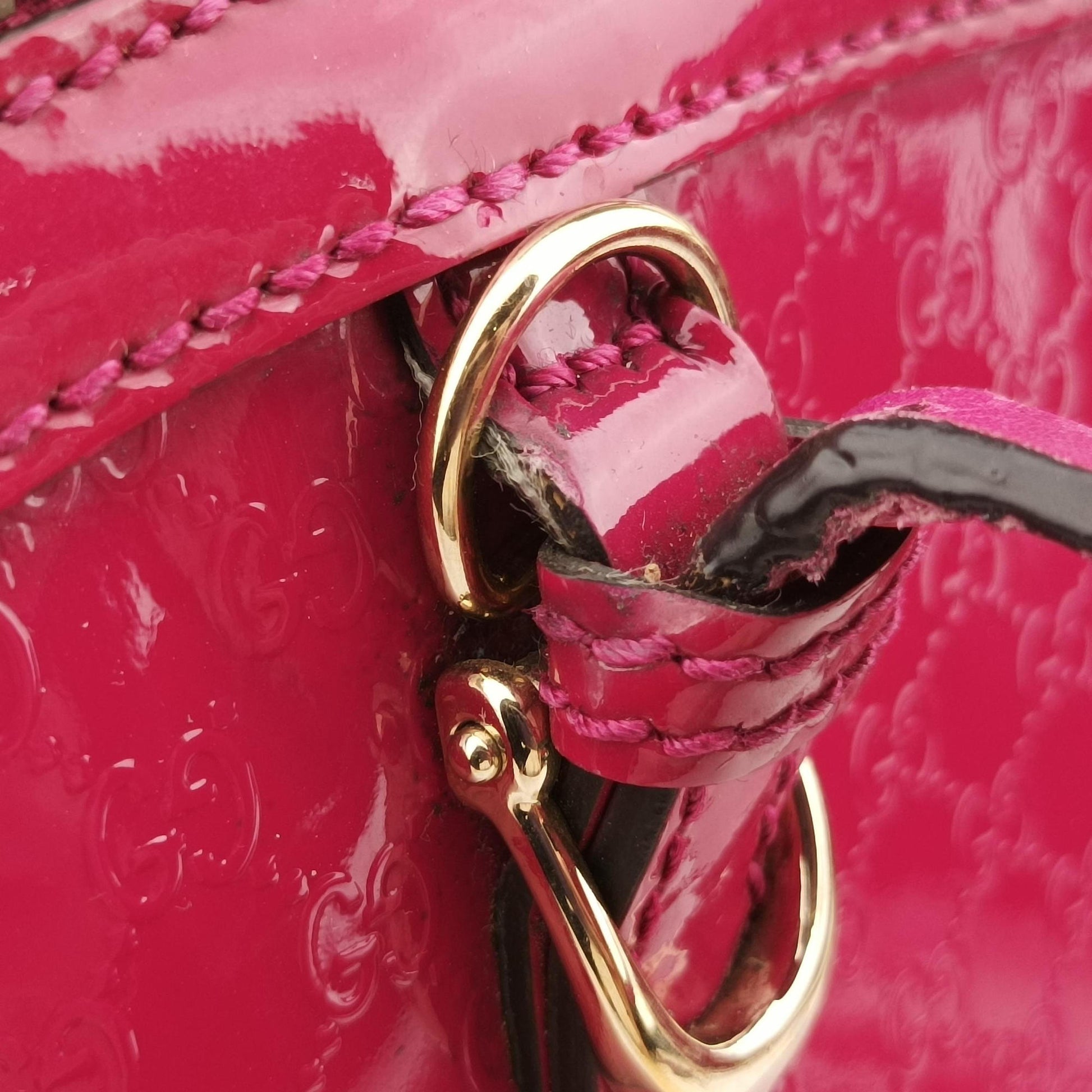Microguccissima Rose Patent Leather 309617 B015728117マイクログッチシマ ローズ レッド パテント 309617 B015728117