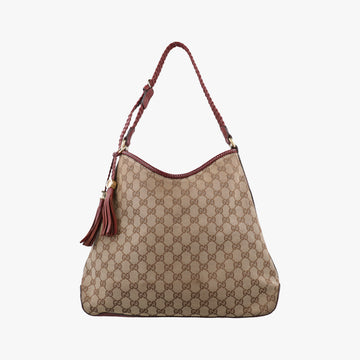 Marrakech Beige × Brown Canvas×Leather 257026 F010094839マラケシュ ベージュ × ブラウン キャンバス×レザー 257026 F010094839