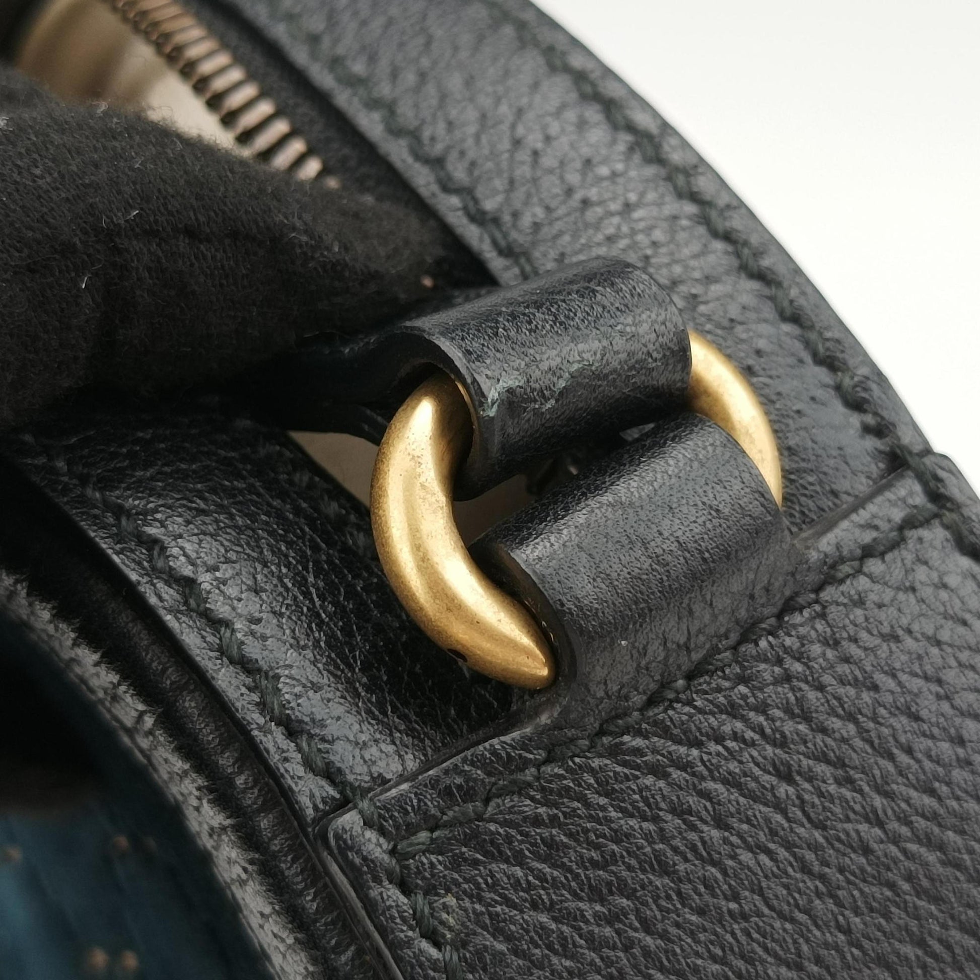 Ophidia Navy × Black velour×Leather 574978 B028749375オフィディア ネイビー × ブラック ベロア×レザー 574978 B028749375