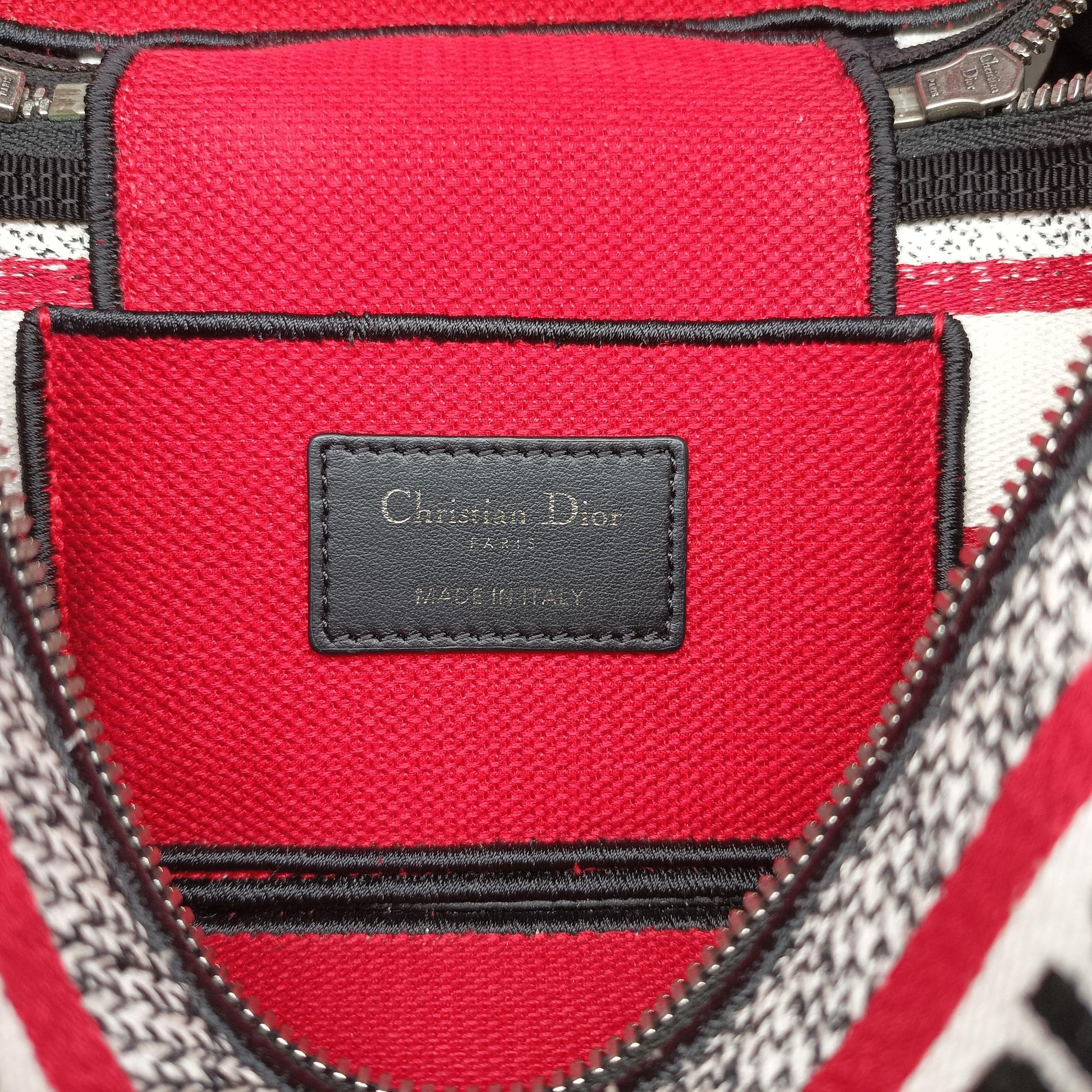 Travel Black × white × red jacquard canvas 50-MA-0251 トラベル ブラック × ホワイト × レッド ジャガードキャンバス 50-MA-0251 