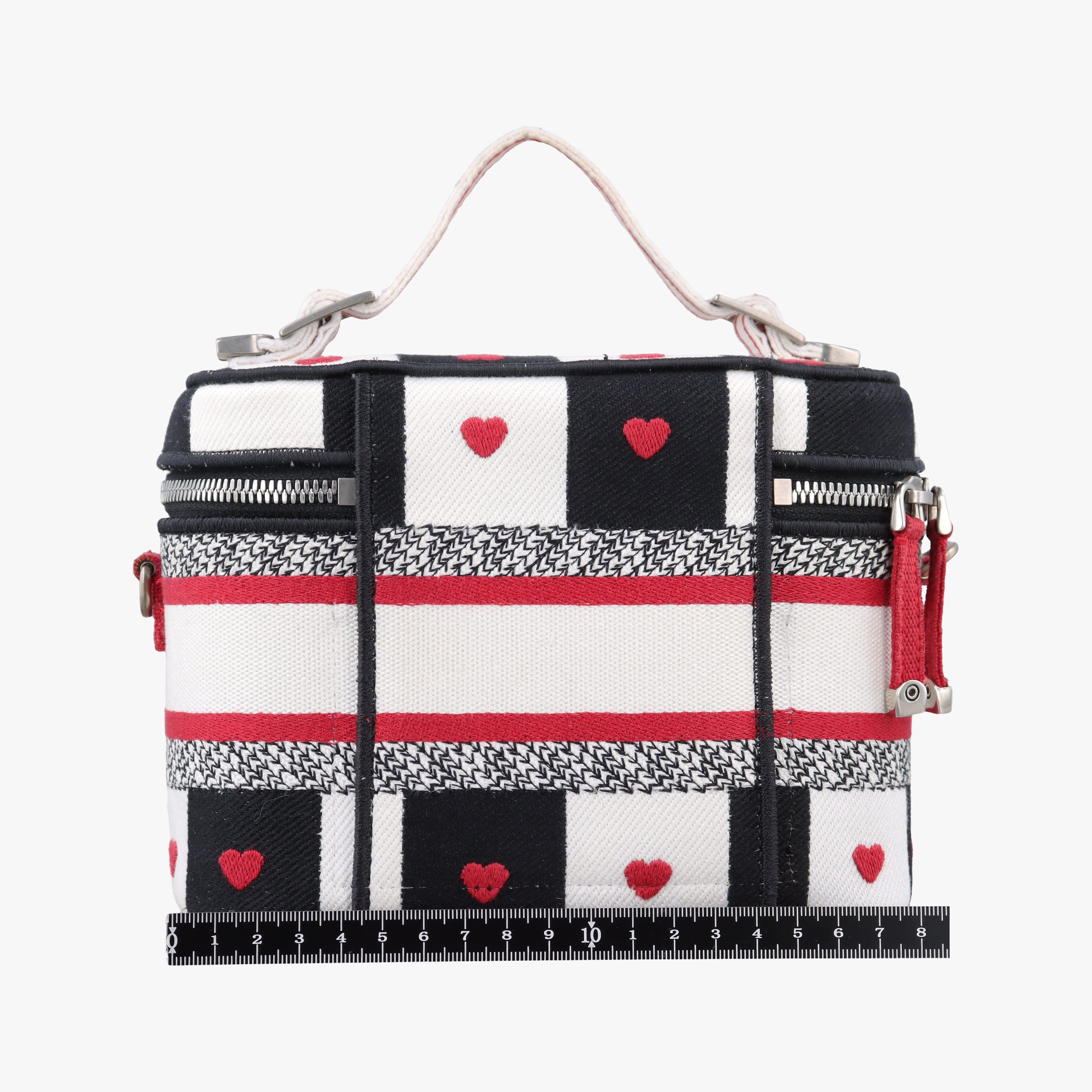 Travel Black × white × red jacquard canvas 50-MA-0251 トラベル ブラック × ホワイト × レッド ジャガードキャンバス 50-MA-0251 
