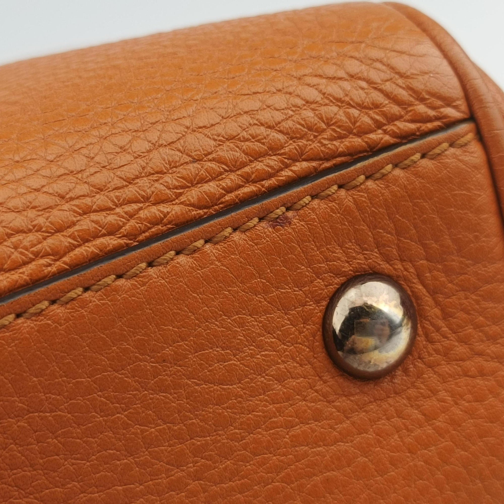 Bamboo Shopper Orange Leather 323660 H015887873バンブーショッパー オレンジ レザー 323660 H015887873