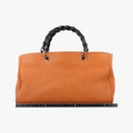 Bamboo Shopper Orange Leather 323660 H015887873バンブーショッパー オレンジ レザー 323660 H015887873