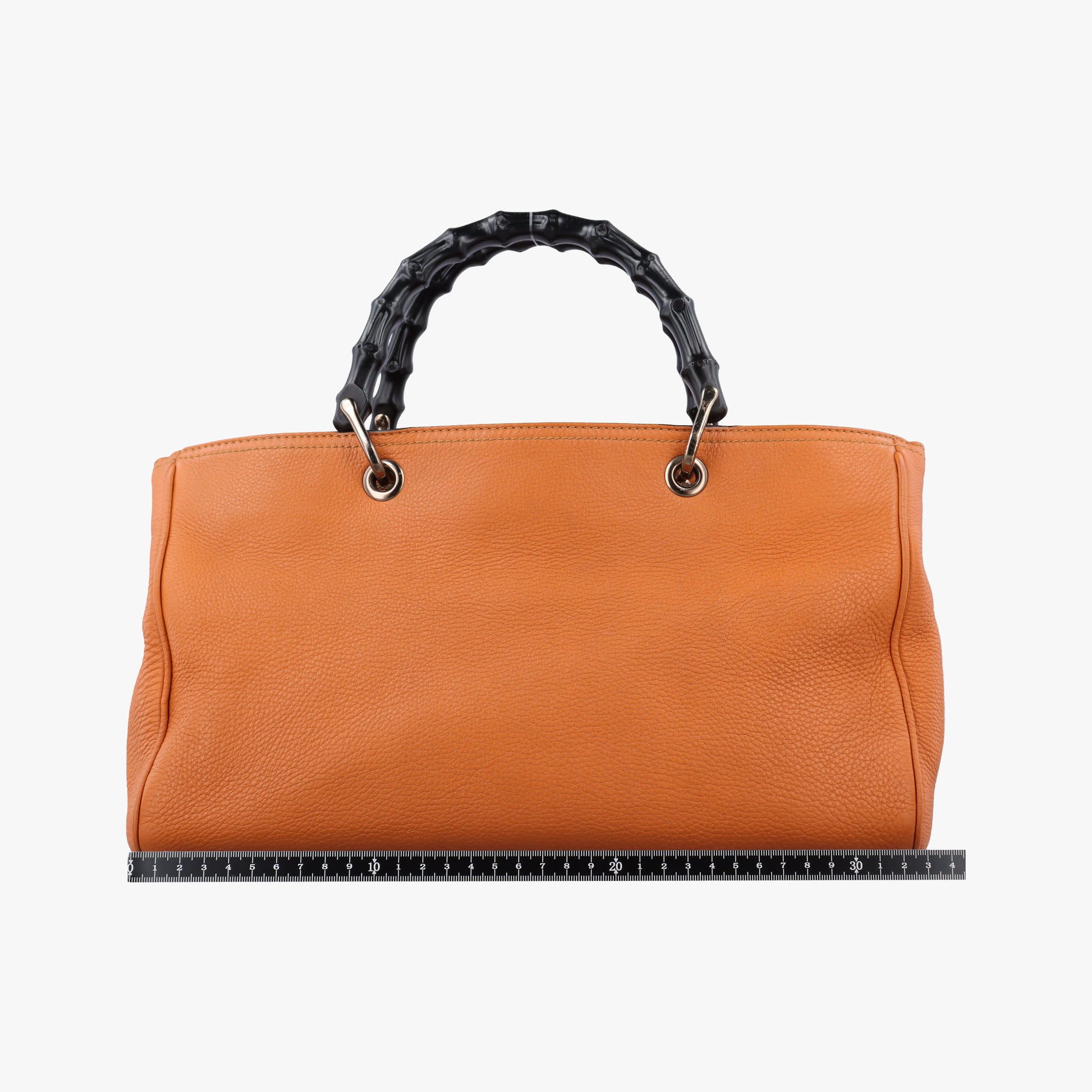 Bamboo Shopper Orange Leather 323660 H015887873バンブーショッパー オレンジ レザー 323660 H015887873