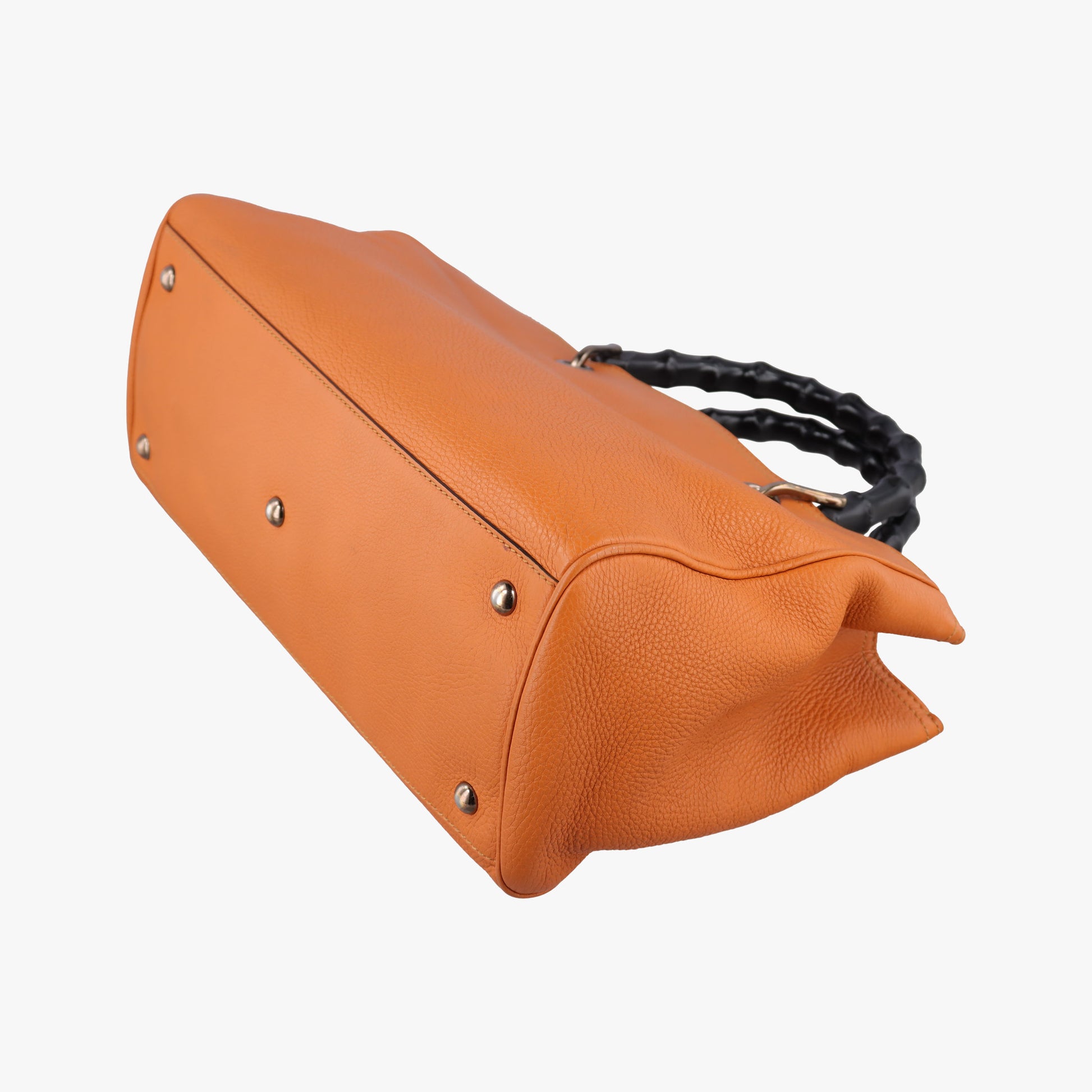 Bamboo Shopper Orange Leather 323660 H015887873バンブーショッパー オレンジ レザー 323660 H015887873
