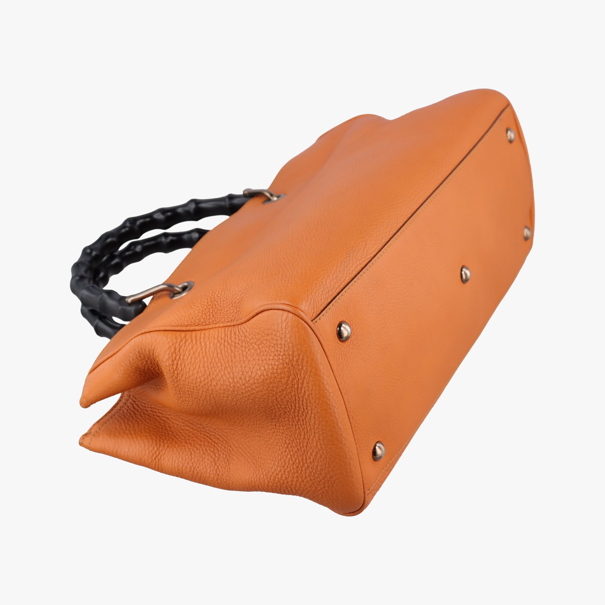 Bamboo Shopper Orange Leather 323660 H015887873バンブーショッパー オレンジ レザー 323660 H015887873