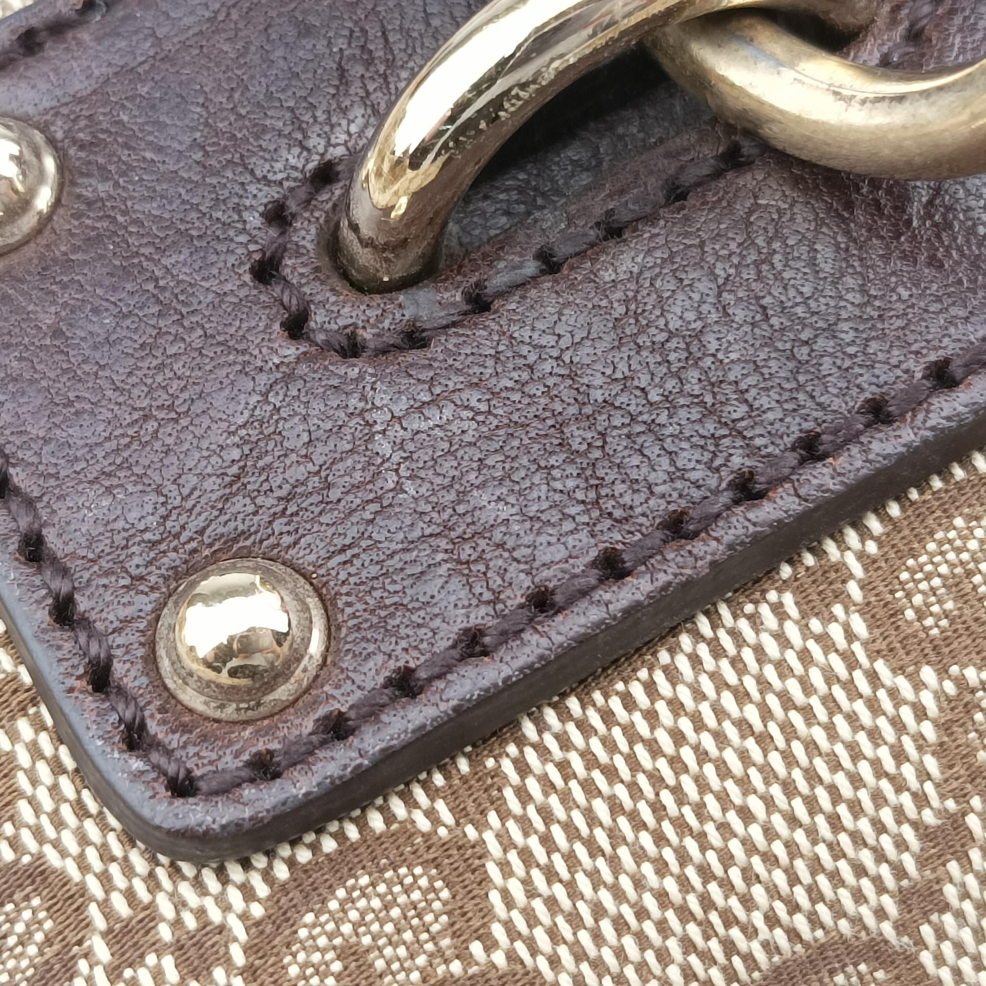 GG Supreme Beige×Brown canvas×leather 247237 F7156538GGスプリーム ベージュ×ブラウン キャンバス×レザー 247237 F7156538