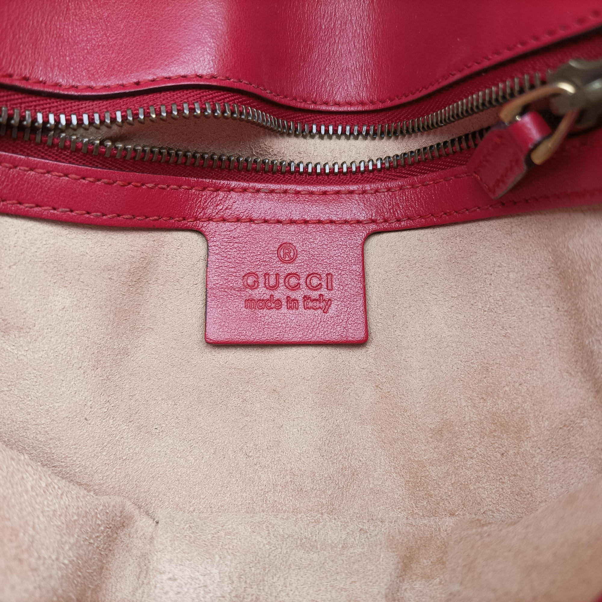 GG Marmont Red Leather 443497 F024406431GGマーモント レッド レザー 443497 F024406431