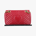 GG Marmont Red Leather 443497 F024406431GGマーモント レッド レザー 443497 F024406431