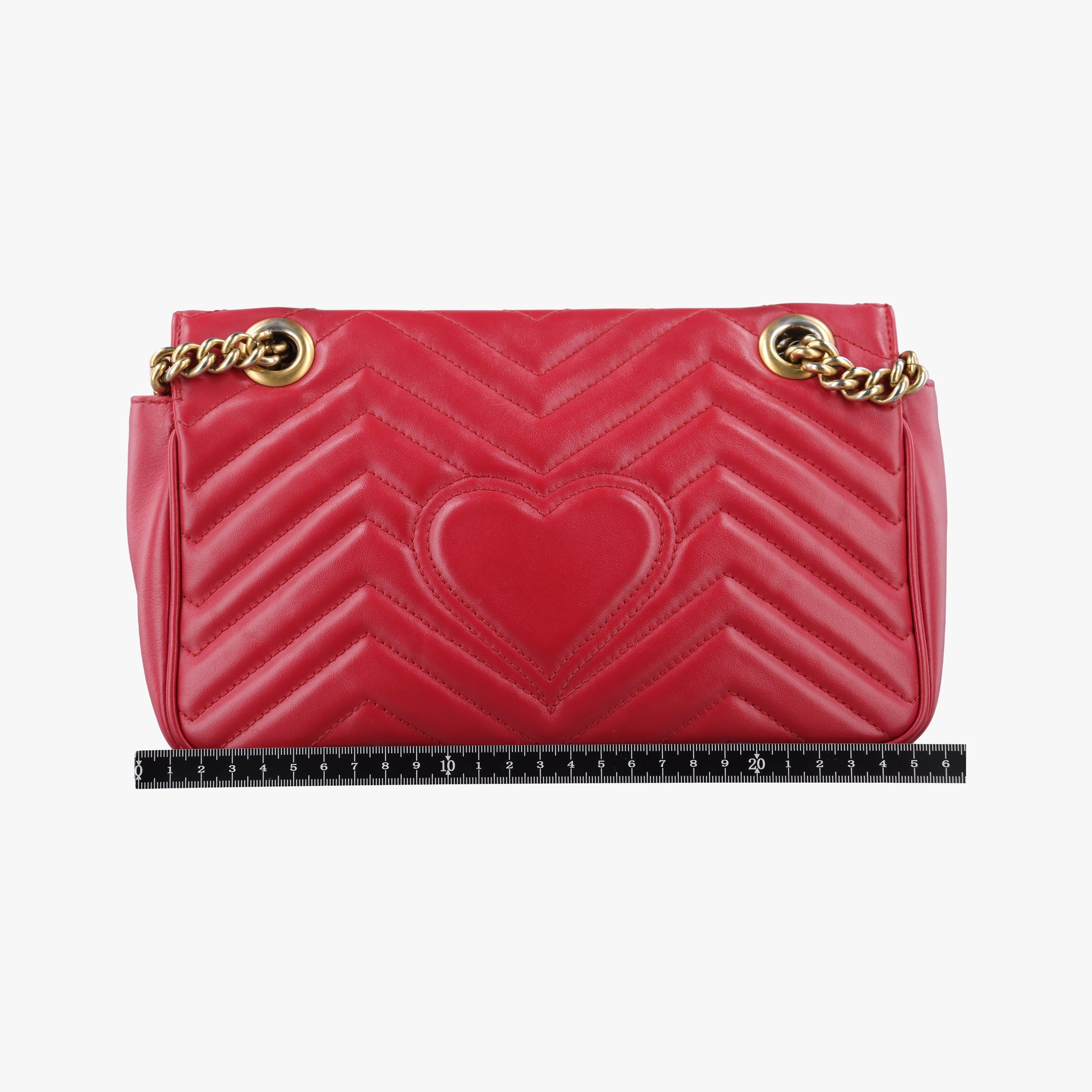 GG Marmont Red Leather 443497 F024406431GGマーモント レッド レザー 443497 F024406431