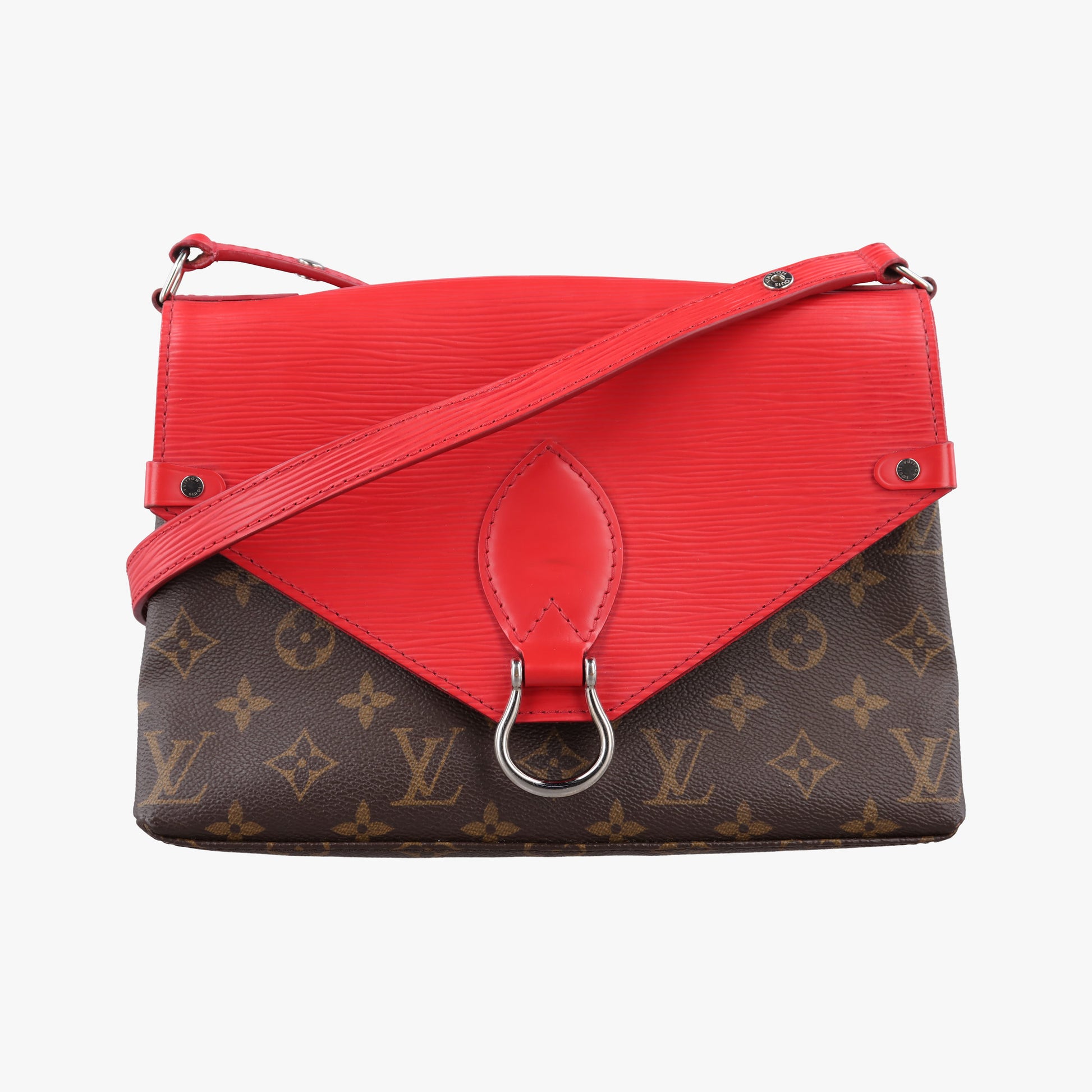 SAINT MICHEL Brown×COQUELICOT Monogram Canvas×epi M44031 CA4107サンミシェル モノグラム/ブラウン×コクリコ モノグラムキャンバス×エピ M44031 CA4107
