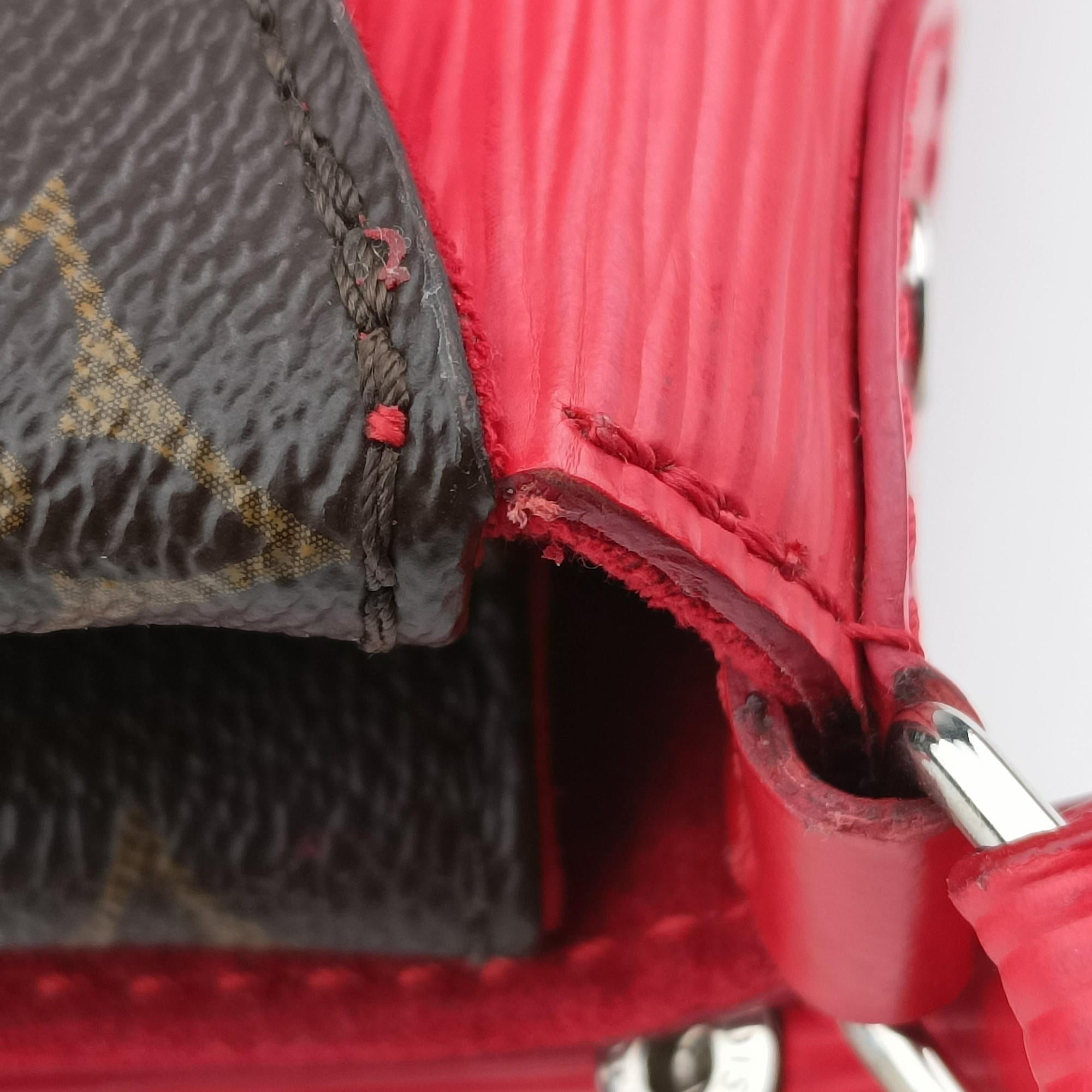 SAINT MICHEL Brown×COQUELICOT Monogram Canvas×epi M44031 CA4107サンミシェル モノグラム/ブラウン×コクリコ モノグラムキャンバス×エピ M44031 CA4107
