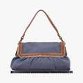 Chef Blue Denim ×Brown Trim Denim CanvasxCalfskin Lot number unknownシェフ ブルーデニム × ブラウン デニムキャンバス × カーフレザー 製番不明