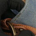Chef Blue Denim ×Brown Trim Denim CanvasxCalfskin Lot number unknownシェフ ブルーデニム × ブラウン デニムキャンバス × カーフレザー 製番不明