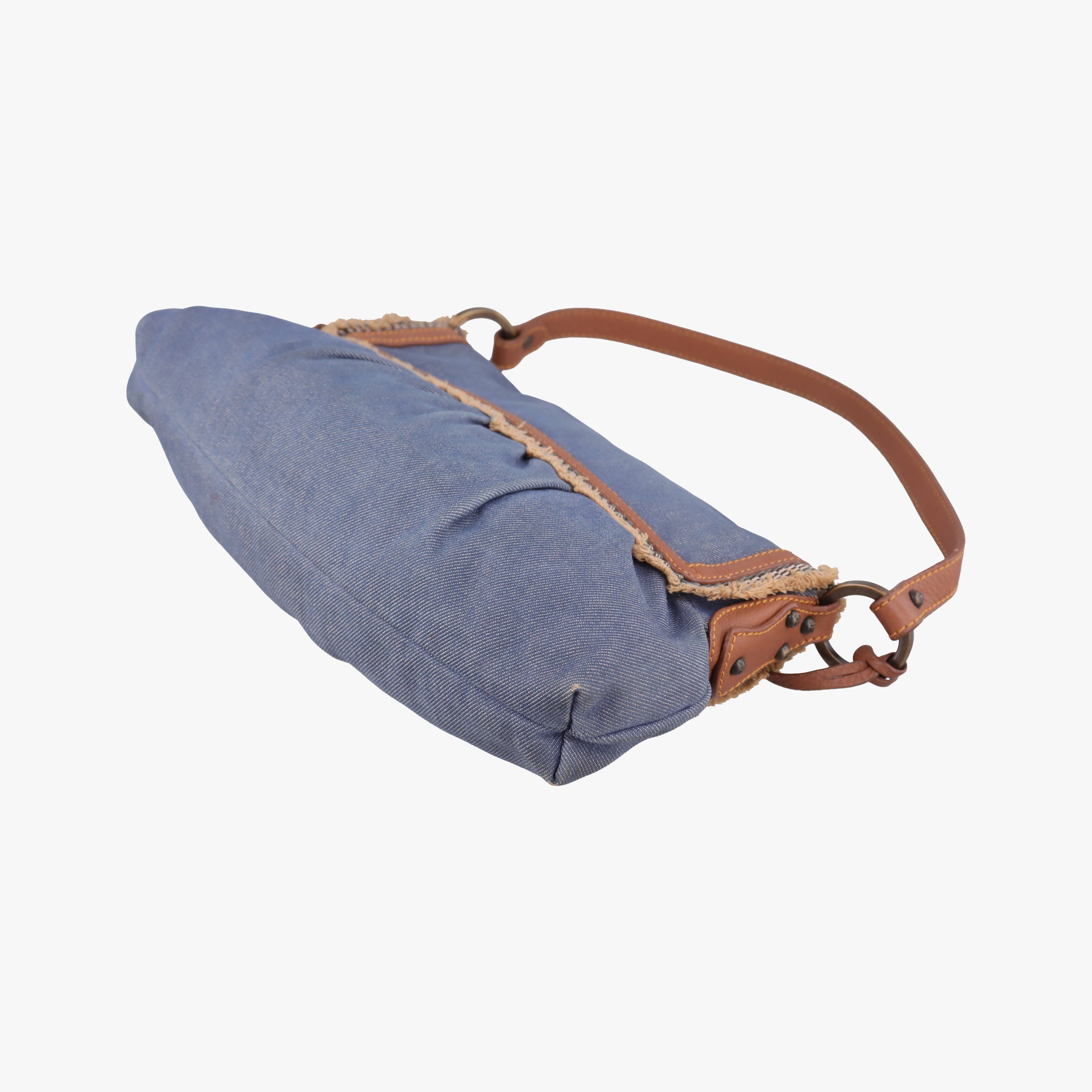 Chef Blue Denim ×Brown Trim Denim CanvasxCalfskin Lot number unknownシェフ ブルーデニム × ブラウン デニムキャンバス × カーフレザー 製番不明