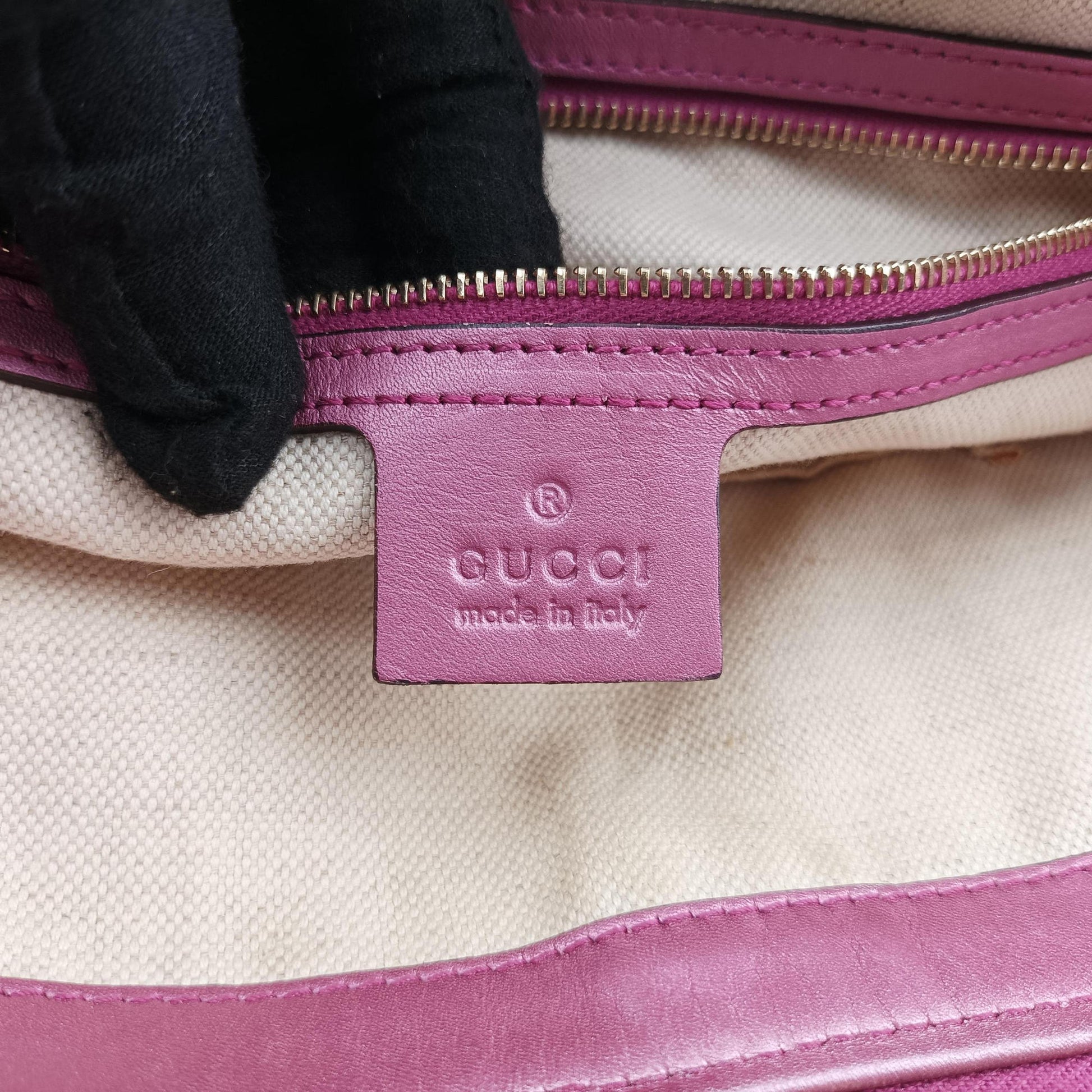 Guccissima Heart Bit Beige × Pink Canvas×Leather 269957 H011347766グッチシマ ハートビット ベージュ×ピンク キャンバス×レザー 269957 H011347766