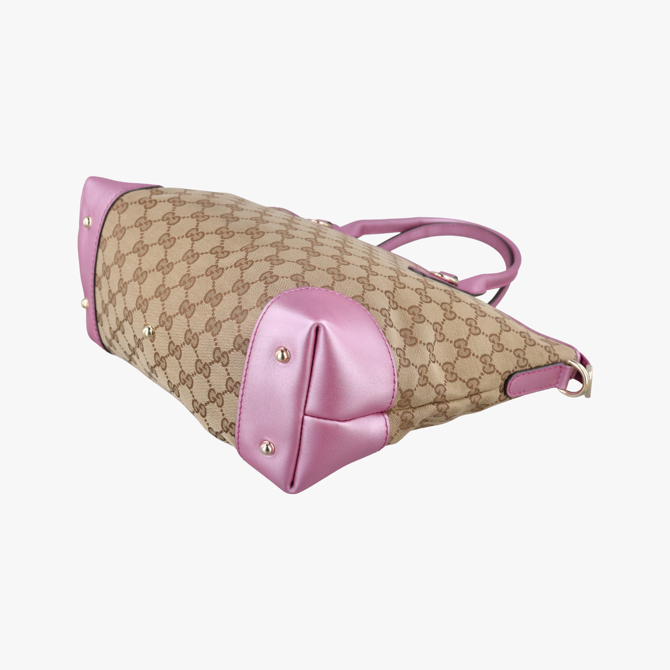Guccissima Heart Bit Beige × Pink Canvas×Leather 269957 H011347766グッチシマ ハートビット ベージュ×ピンク キャンバス×レザー 269957 H011347766