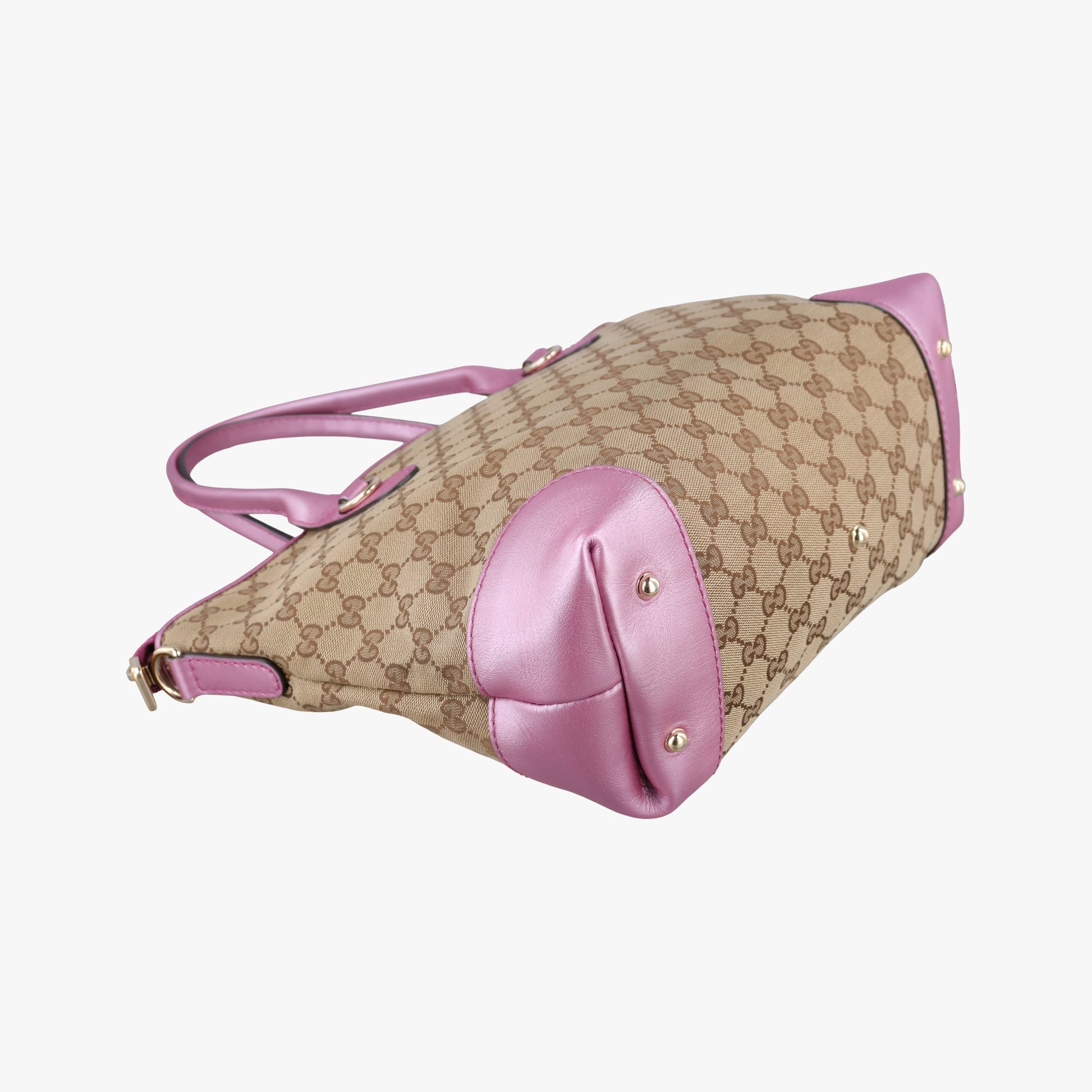 Guccissima Heart Bit Beige × Pink Canvas×Leather 269957 H011347766グッチシマ ハートビット ベージュ×ピンク キャンバス×レザー 269957 H011347766