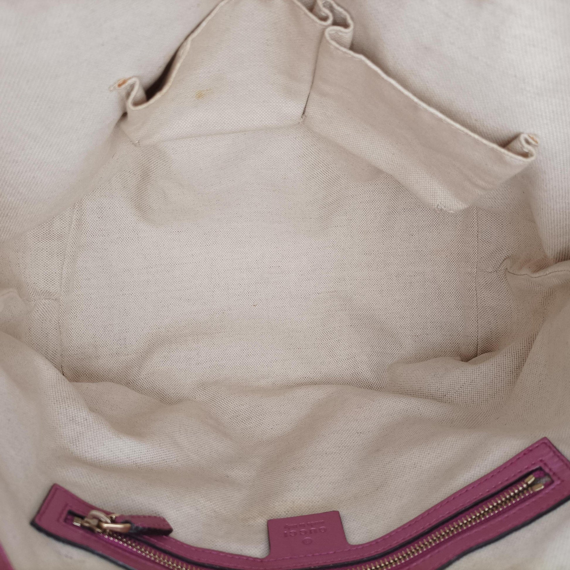 Guccissima Heart Bit Beige × Pink Canvas×Leather 269957 H011347766グッチシマ ハートビット ベージュ×ピンク キャンバス×レザー 269957 H011347766