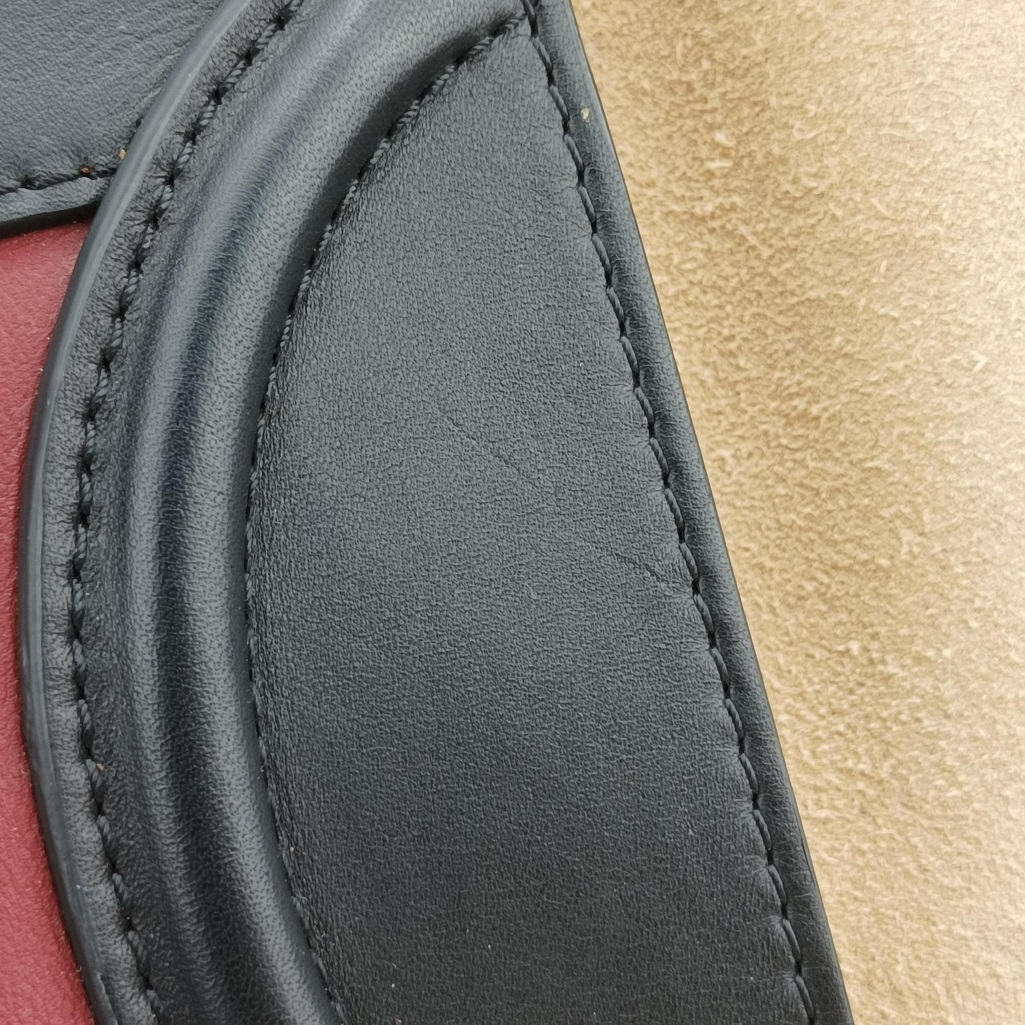 Luggage Mini Shopper Beige×Bordeaux×Black Suede × leather S-SA-0182 S-MM-0192ラゲージミニショッパー ベージュ×ボルドー×ブラック スエード×レザー S-SA-0182 S-MM-0192