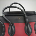 Luggage Mini Shopper Beige×Bordeaux×Black Suede × leather S-SA-0182 S-MM-0192ラゲージミニショッパー ベージュ×ボルドー×ブラック スエード×レザー S-SA-0182 S-MM-0192