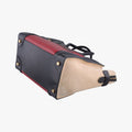 Luggage Mini Shopper Beige×Bordeaux×Black Suede × leather S-SA-0182 S-MM-0192ラゲージミニショッパー ベージュ×ボルドー×ブラック スエード×レザー S-SA-0182 S-MM-0192
