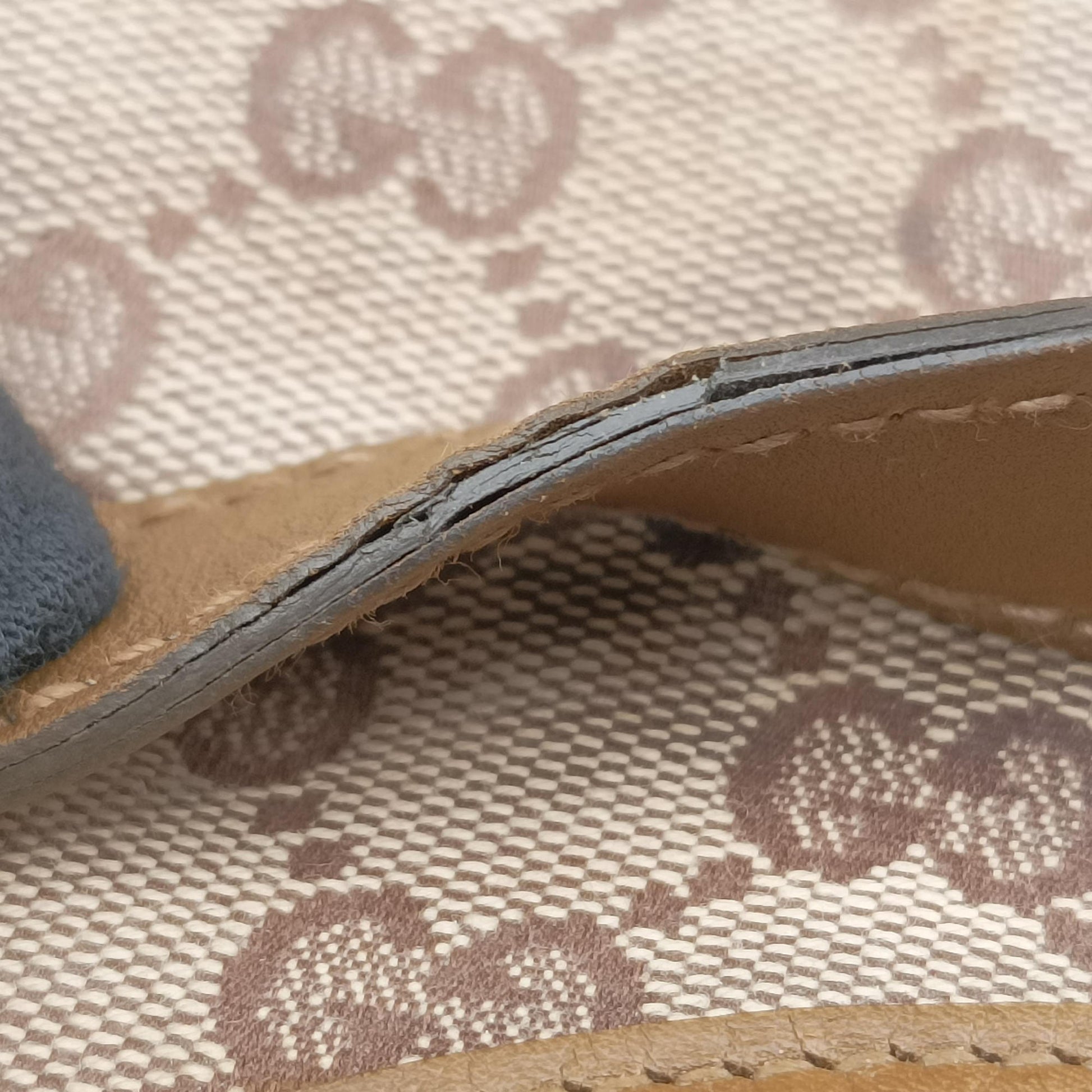 New Jackie Brown×gBeige canvas×leather 203494 Lot number unknownニュージャッキー ブラウン×ベージュ キャンバス×レザー 203494 製番不明