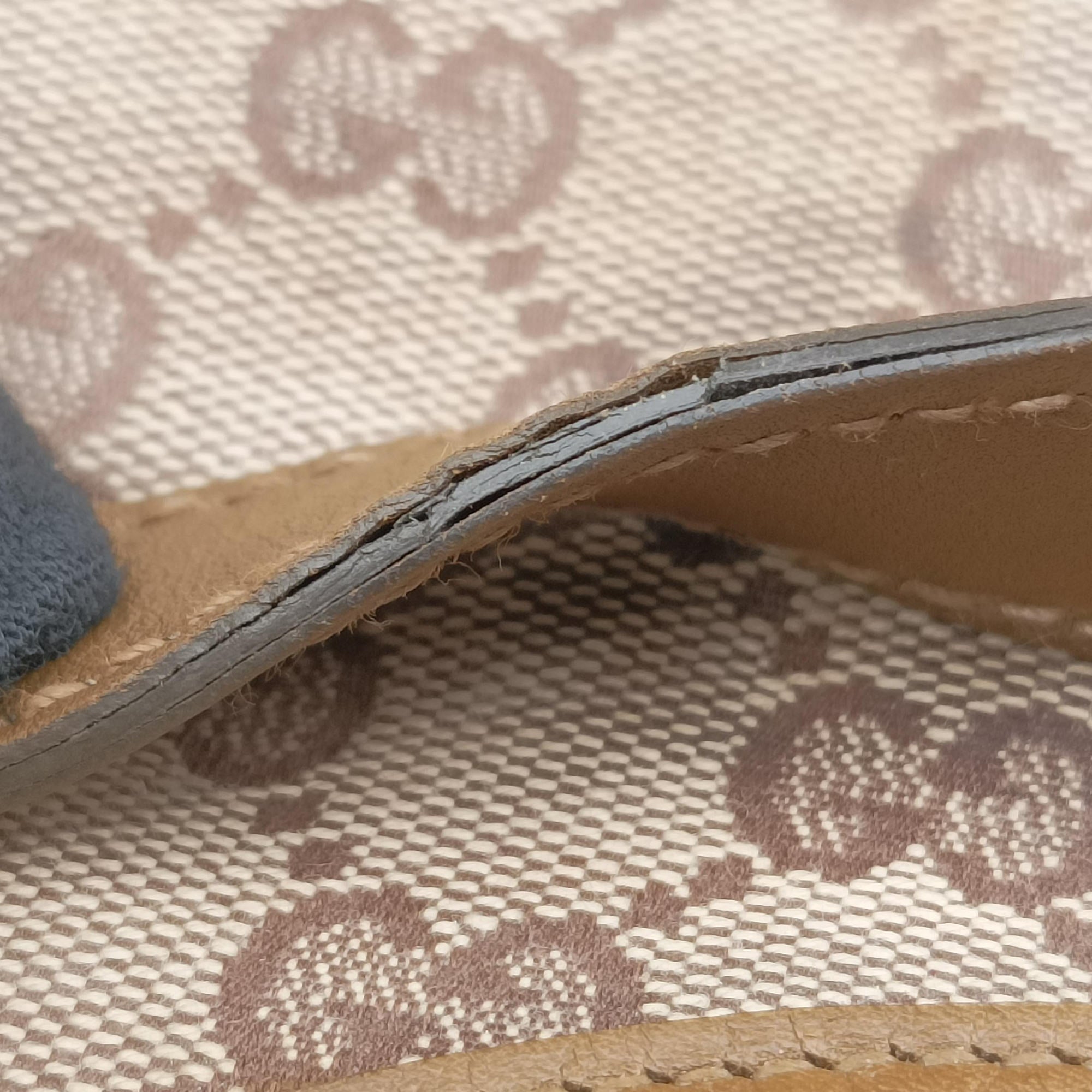 New Jackie Brown×gBeige canvas×leather 203494 Lot number unknownニュージャッキー ブラウン×ベージュ キャンバス×レザー 203494 製番不明
