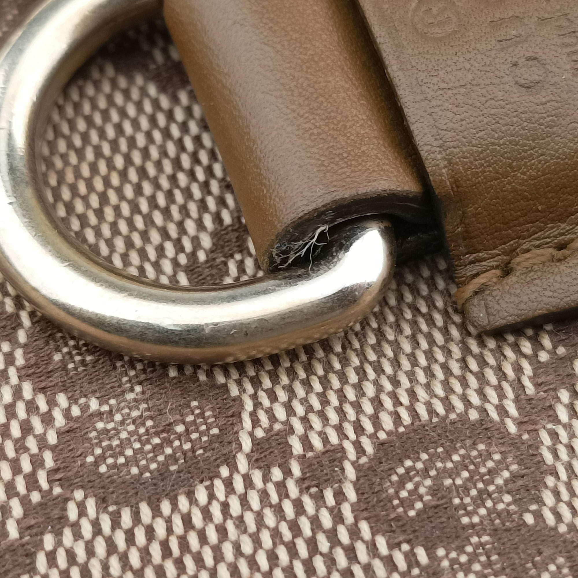 New Jackie Brown×gBeige canvas×leather 203494 Lot number unknownニュージャッキー ブラウン×ベージュ キャンバス×レザー 203494 製番不明