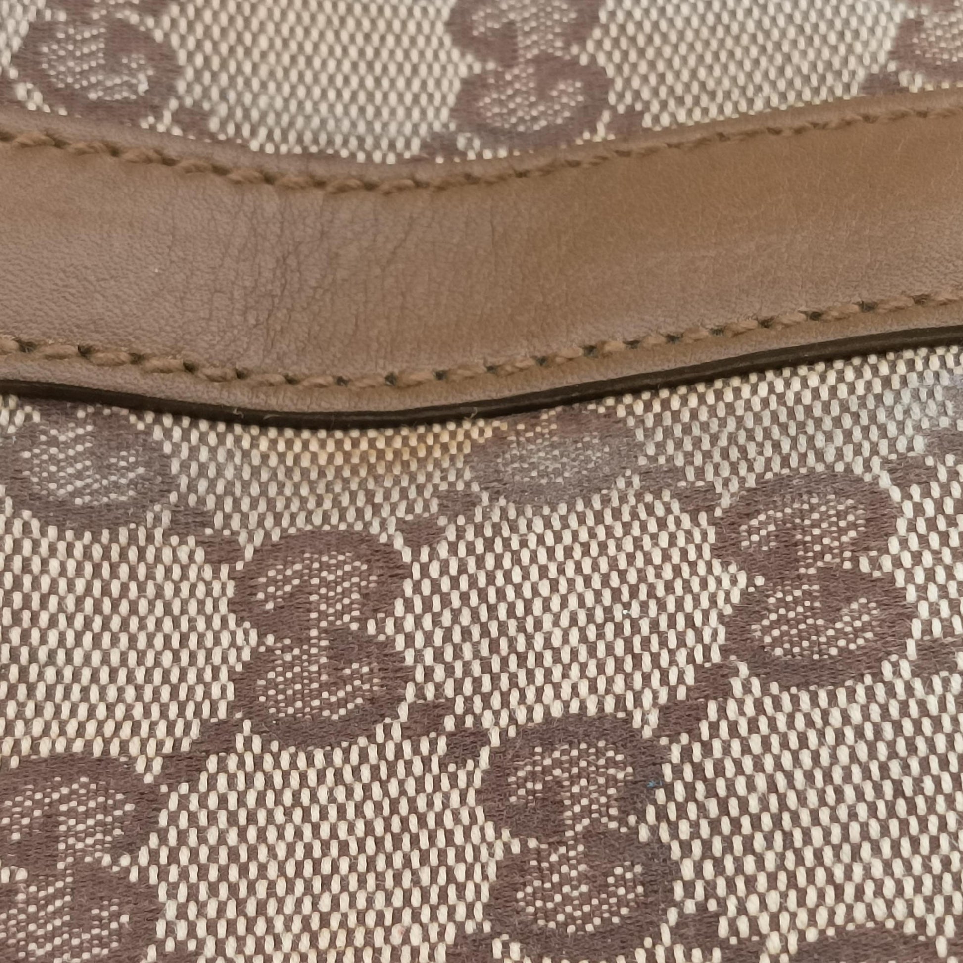 New Jackie Brown×gBeige canvas×leather 203494 Lot number unknownニュージャッキー ブラウン×ベージュ キャンバス×レザー 203494 製番不明