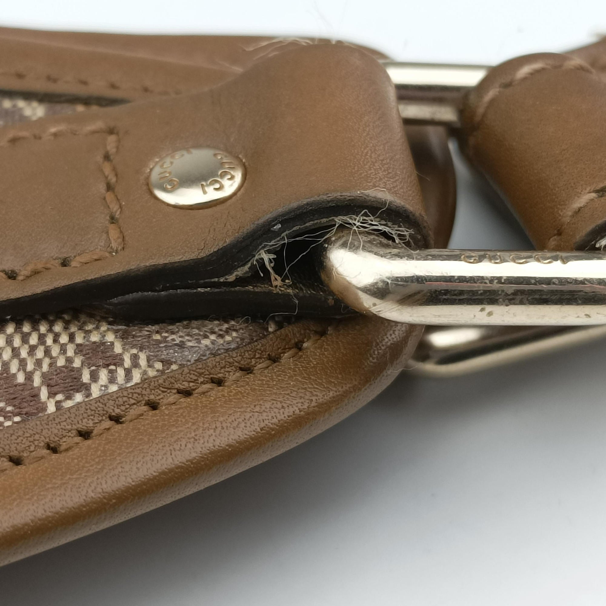New Jackie Brown×gBeige canvas×leather 203494 Lot number unknownニュージャッキー ブラウン×ベージュ キャンバス×レザー 203494 製番不明