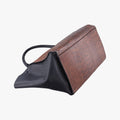 Trapeze Brown × Black Snakeskin × Leather W-GM-0172トラペーズミディアム ブラウン × ブラック スネークスキン × レザー W-GM-0172