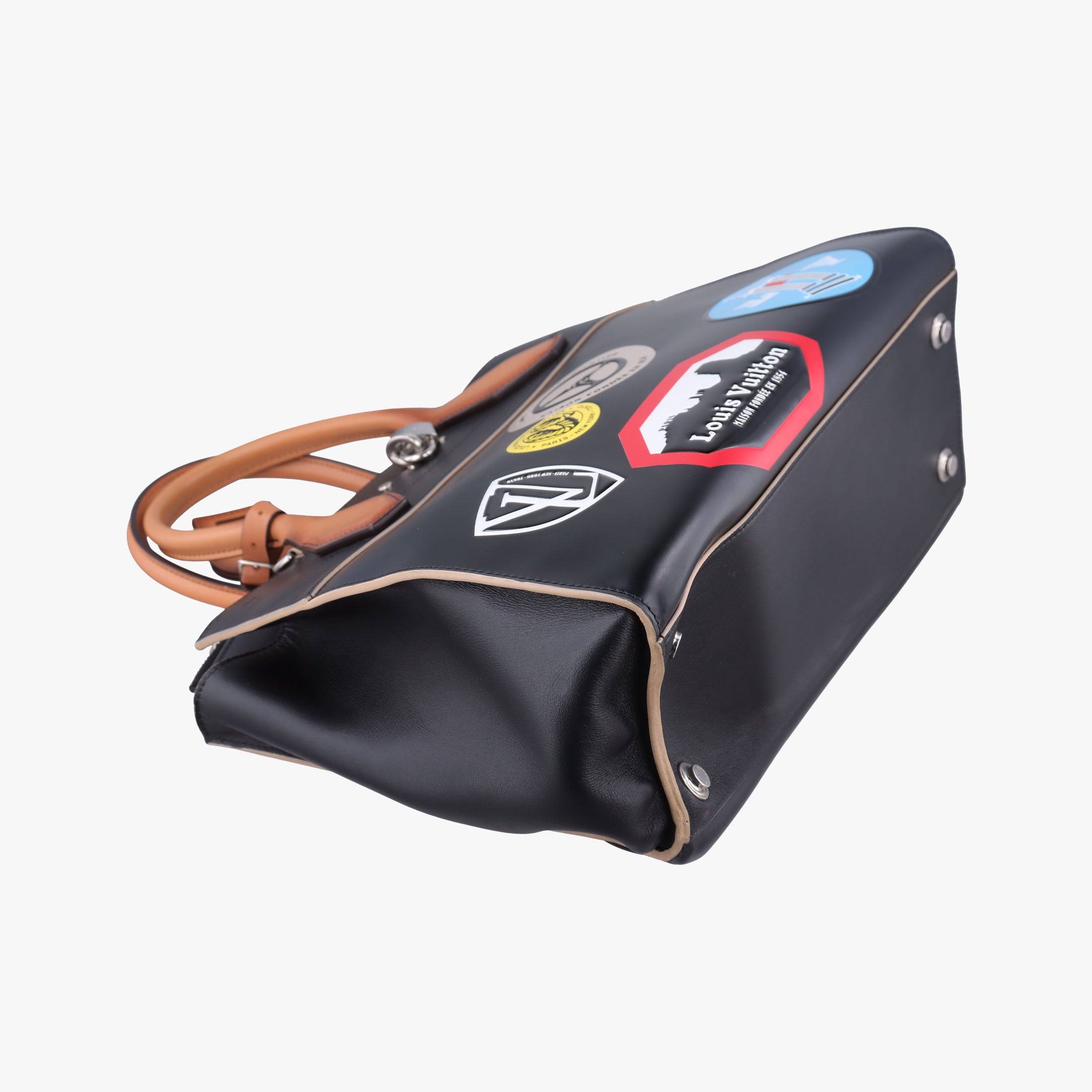 World Tour City Steamer MM  Black×multicolor Leather M43080 FO4136ワールドツアー シティ・スティーマー MM ブラック×マルチカラー レザー M43080 FO4136