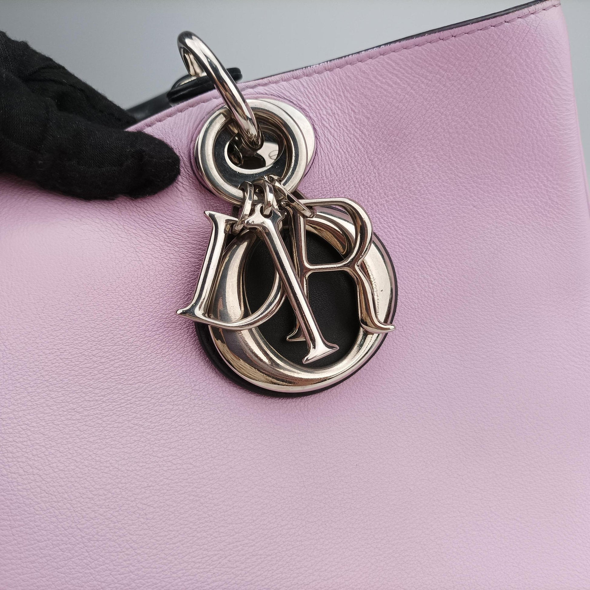Diorissimo pink×red Leather 09-MA-0174ディオリッシモ ピンク×レッド レザー 09-MA-0174