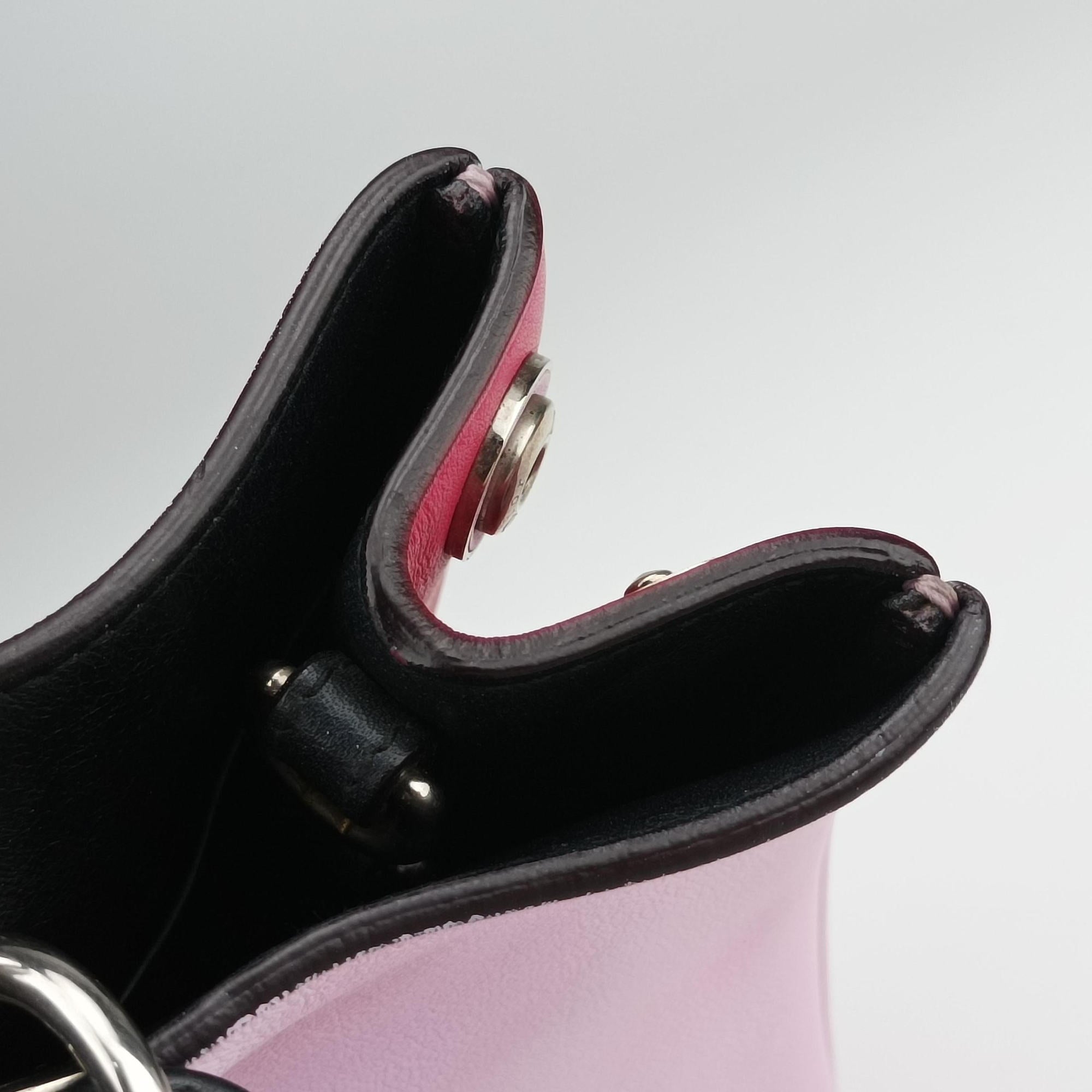 Diorissimo pink×red Leather 09-MA-0174ディオリッシモ ピンク×レッド レザー 09-MA-0174