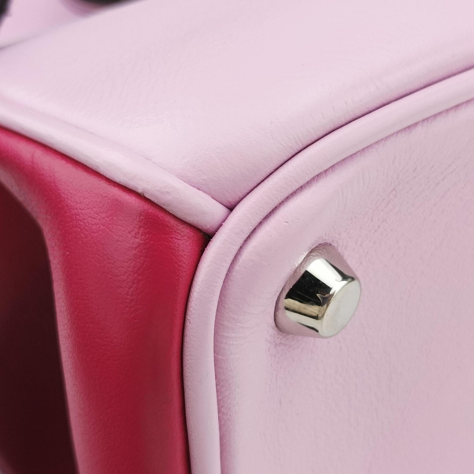 Diorissimo pink×red Leather 09-MA-0174ディオリッシモ ピンク×レッド レザー 09-MA-0174
