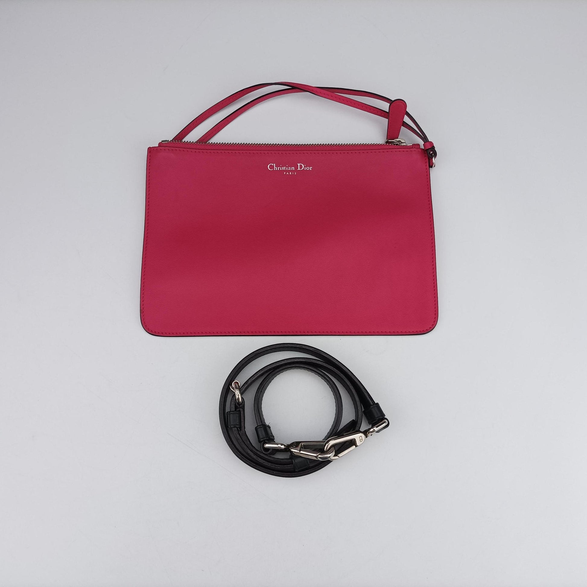 Diorissimo pink×red Leather 09-MA-0174ディオリッシモ ピンク×レッド レザー 09-MA-0174