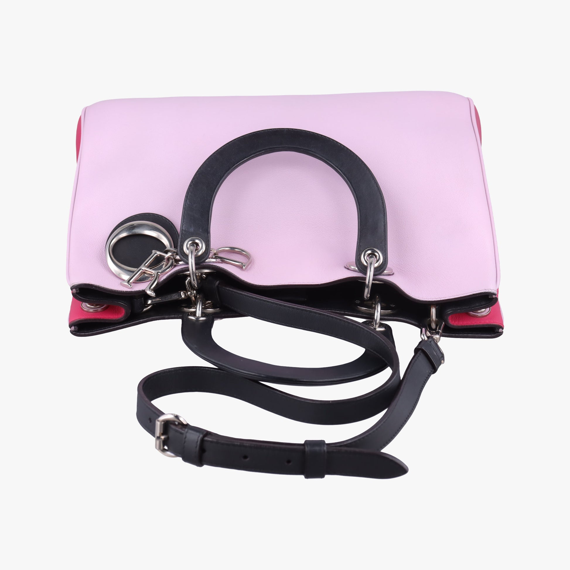 Diorissimo pink×red Leather 09-MA-0174ディオリッシモ ピンク×レッド レザー 09-MA-0174