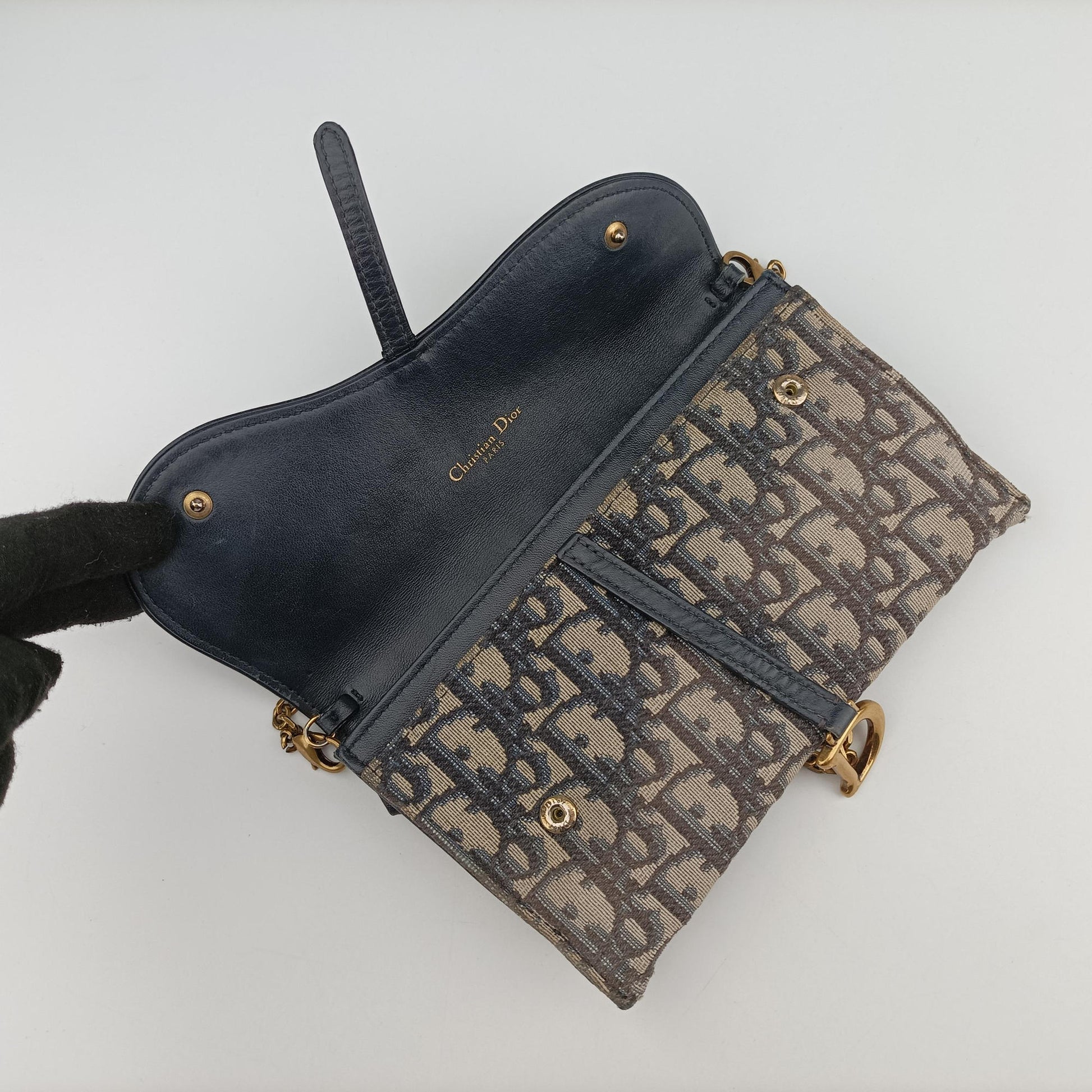 Saddle Navy×Gray jacquard 43-MA-1129サドル ネイビー×グレー ジャガード 43-MA-1129