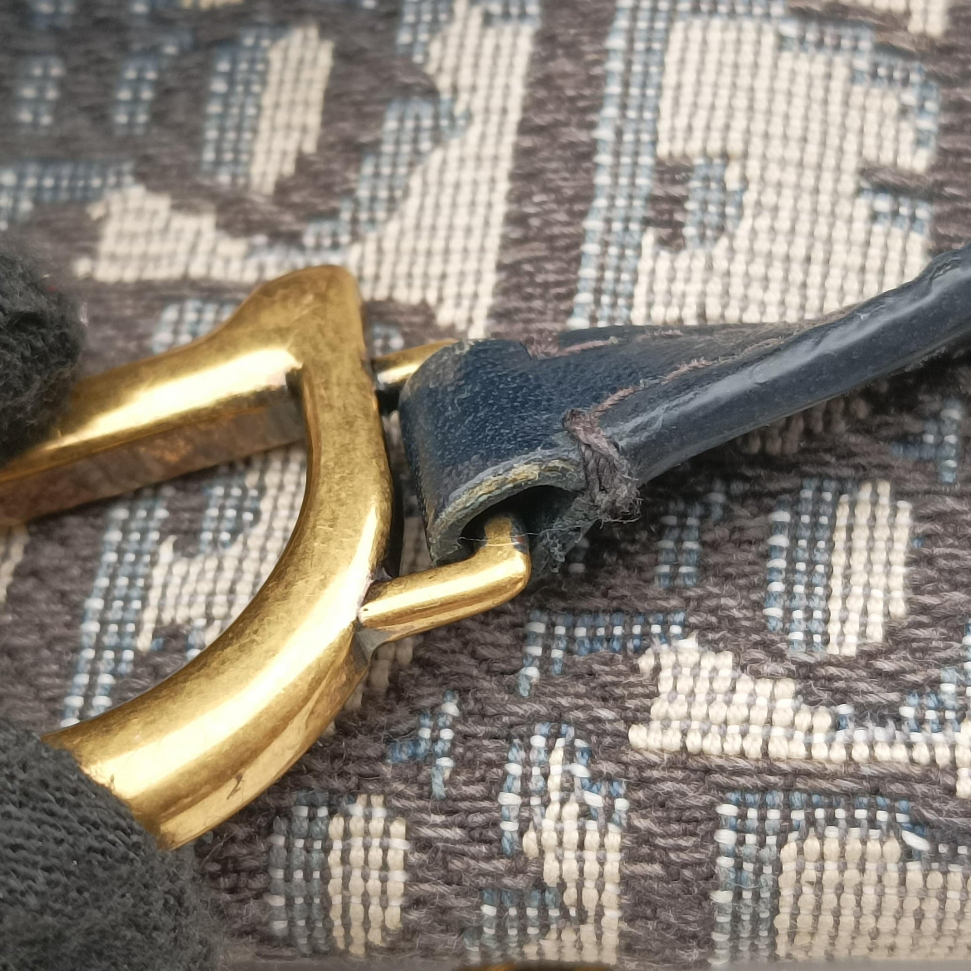 Saddle Navy×Gray jacquard 43-MA-1129サドル ネイビー×グレー ジャガード 43-MA-1129