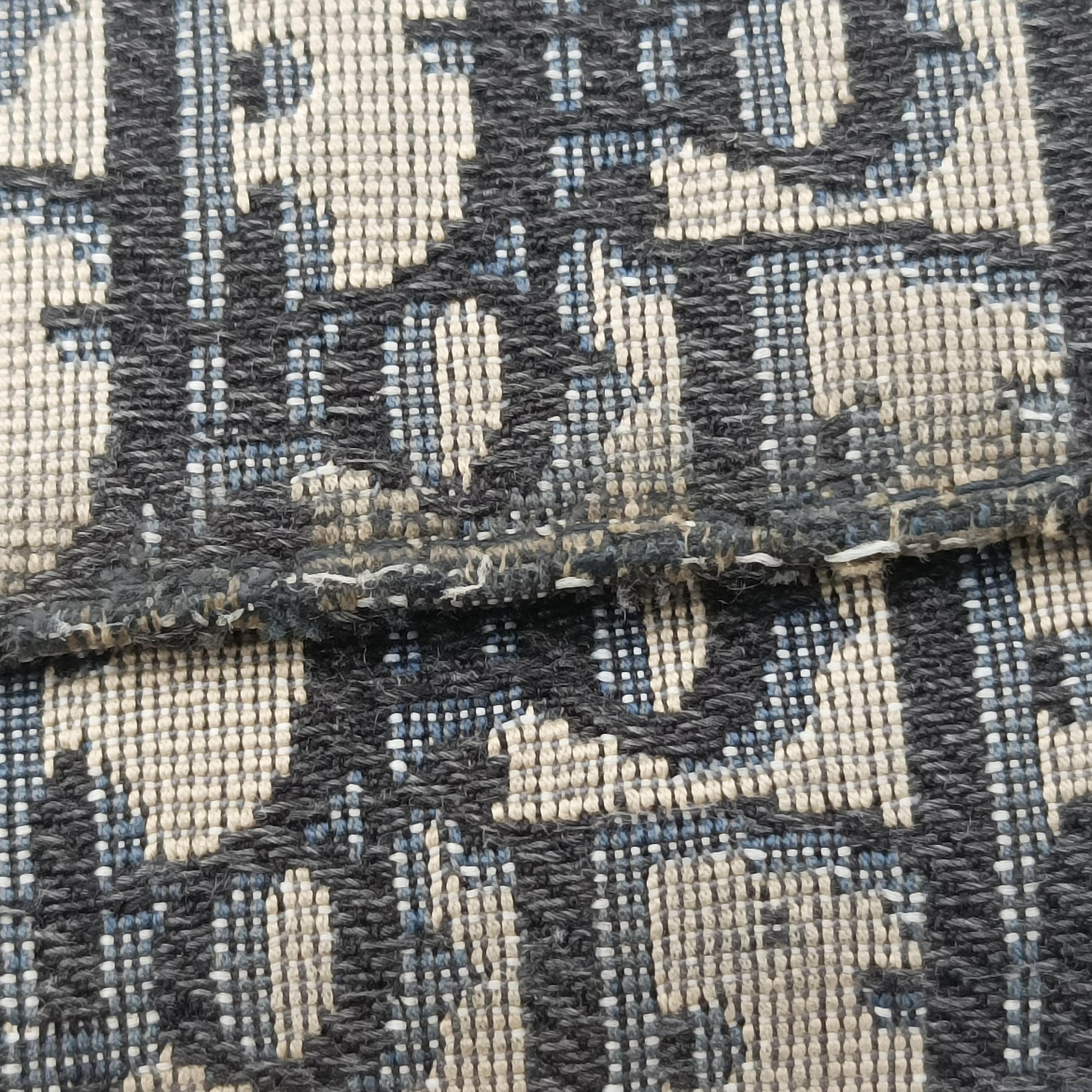 Saddle Navy×Gray jacquard 43-MA-1129サドル ネイビー×グレー ジャガード 43-MA-1129