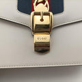 Sylvie Ivory×navy×red Leather 421882 H022745909シルヴィ アイボリー×ネイビー×レッド レザー 421882 H022745909