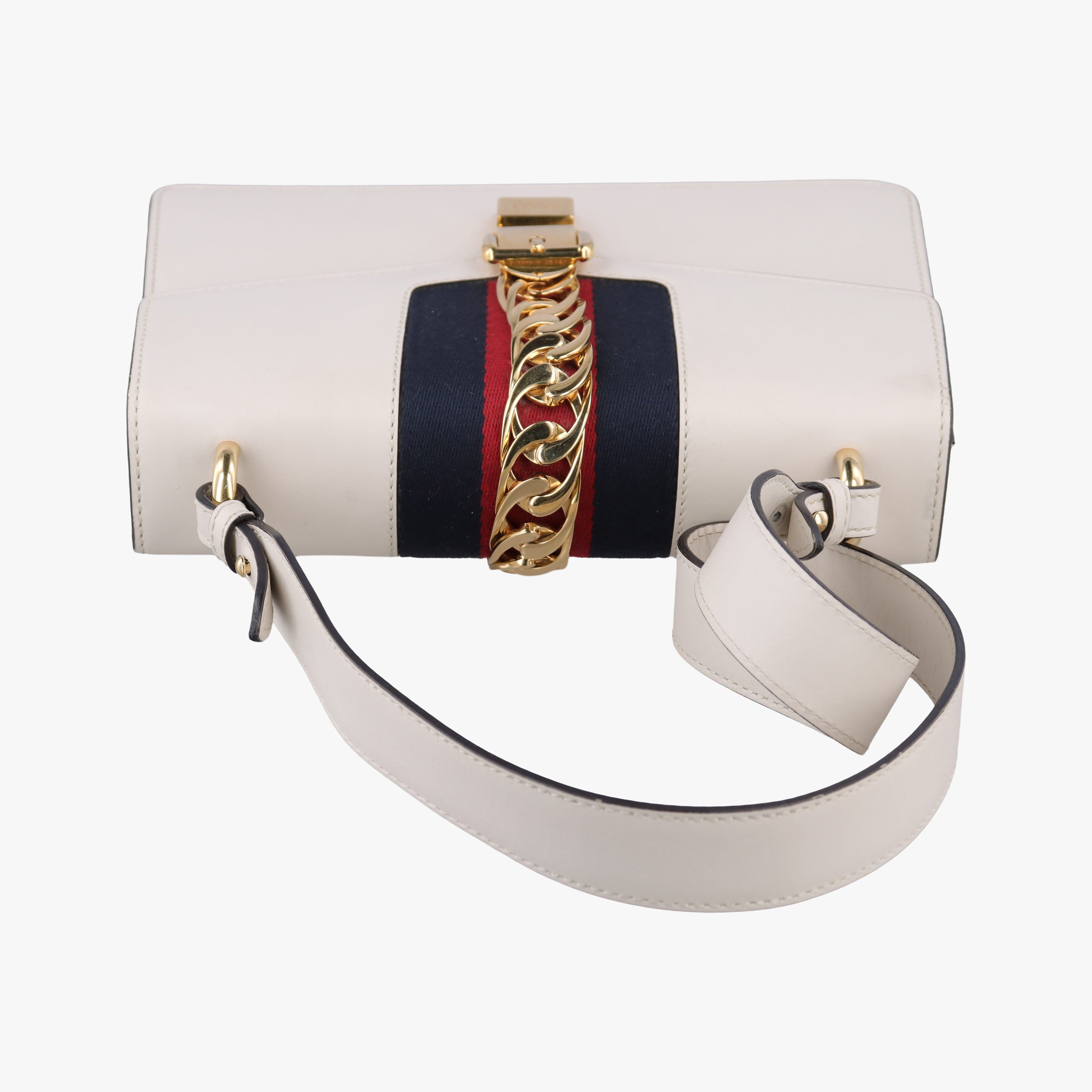 Sylvie Ivory×navy×red Leather 421882 H022745909シルヴィ アイボリー×ネイビー×レッド レザー 421882 H022745909