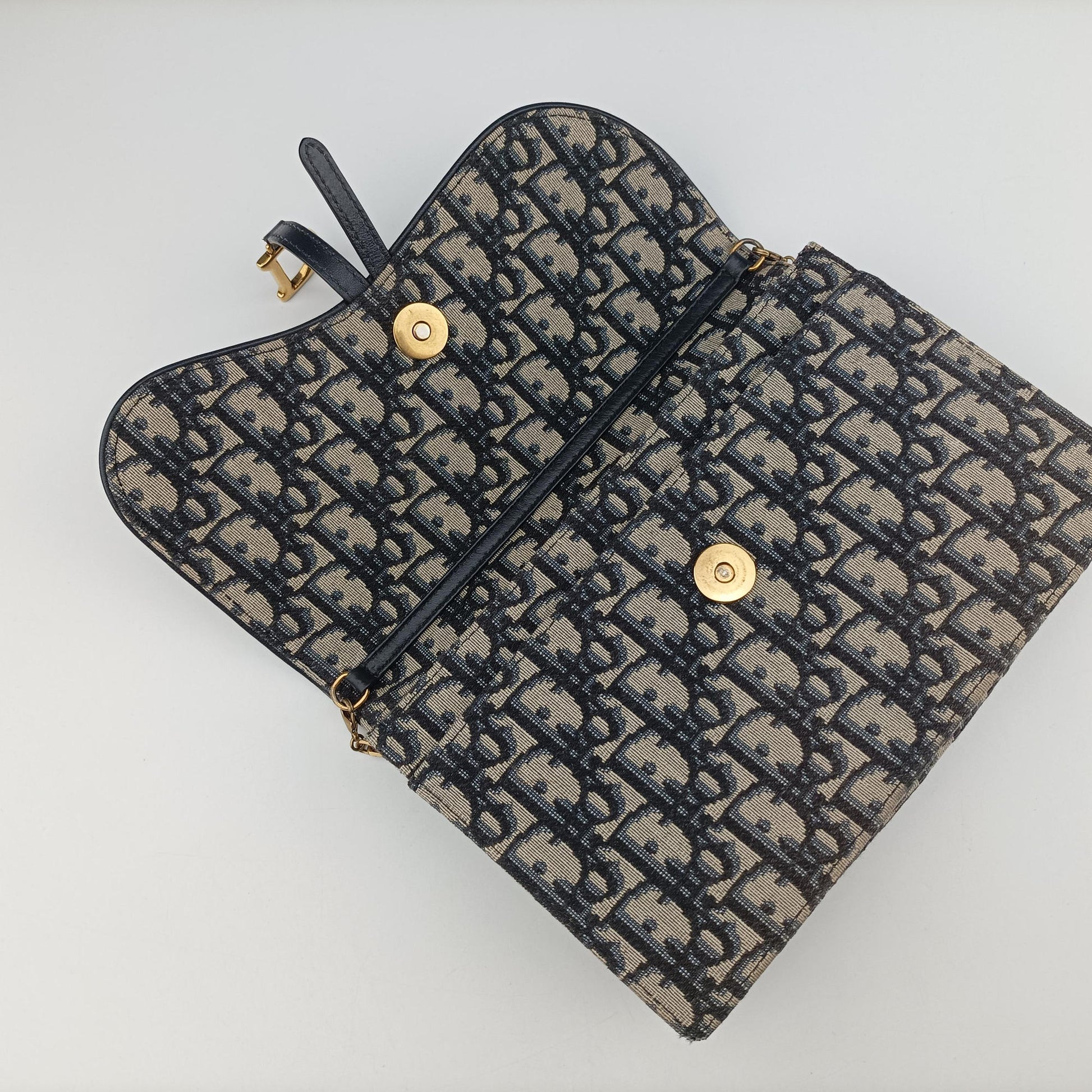 Saddle Navy×Gray jacquard 05-RU-0199サドル ネイビー×グレー ジャガード 05-RU-0199