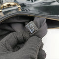 Abbey D-ring Hobo Black Patent 189833 A3387422アビー Dリング ホーボー ブラック パテント 189833 A3387422