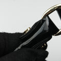 Abbey D-ring Hobo Black Patent 189833 A3387422アビー Dリング ホーボー ブラック パテント 189833 A3387422