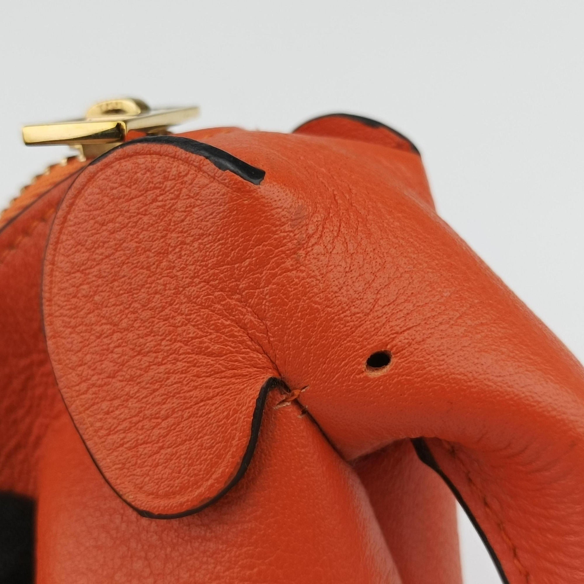 Elephant Pouch Orange Leather 101708エレファント オレンジ レザー 101708
