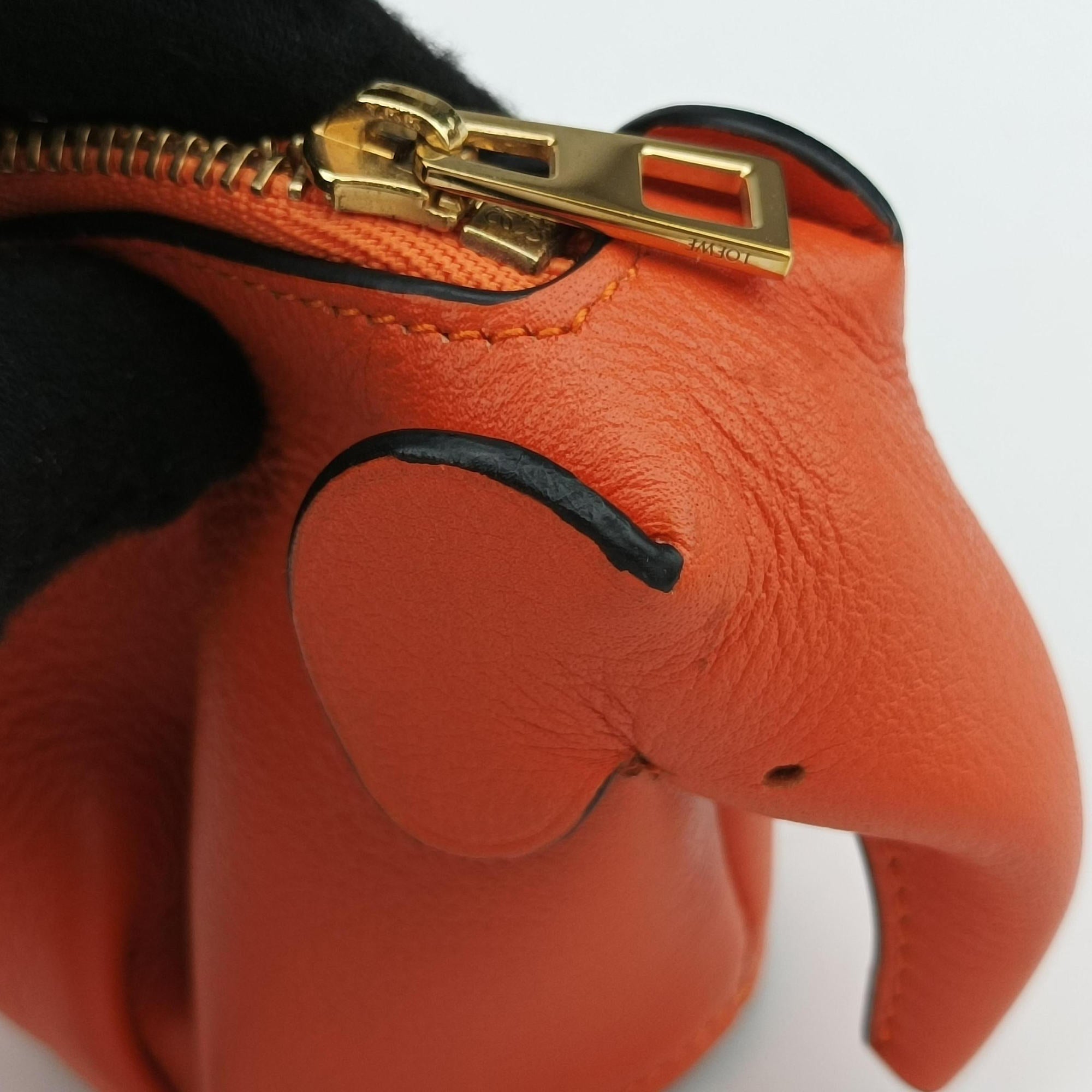 Elephant Pouch Orange Leather 101708エレファント オレンジ レザー 101708