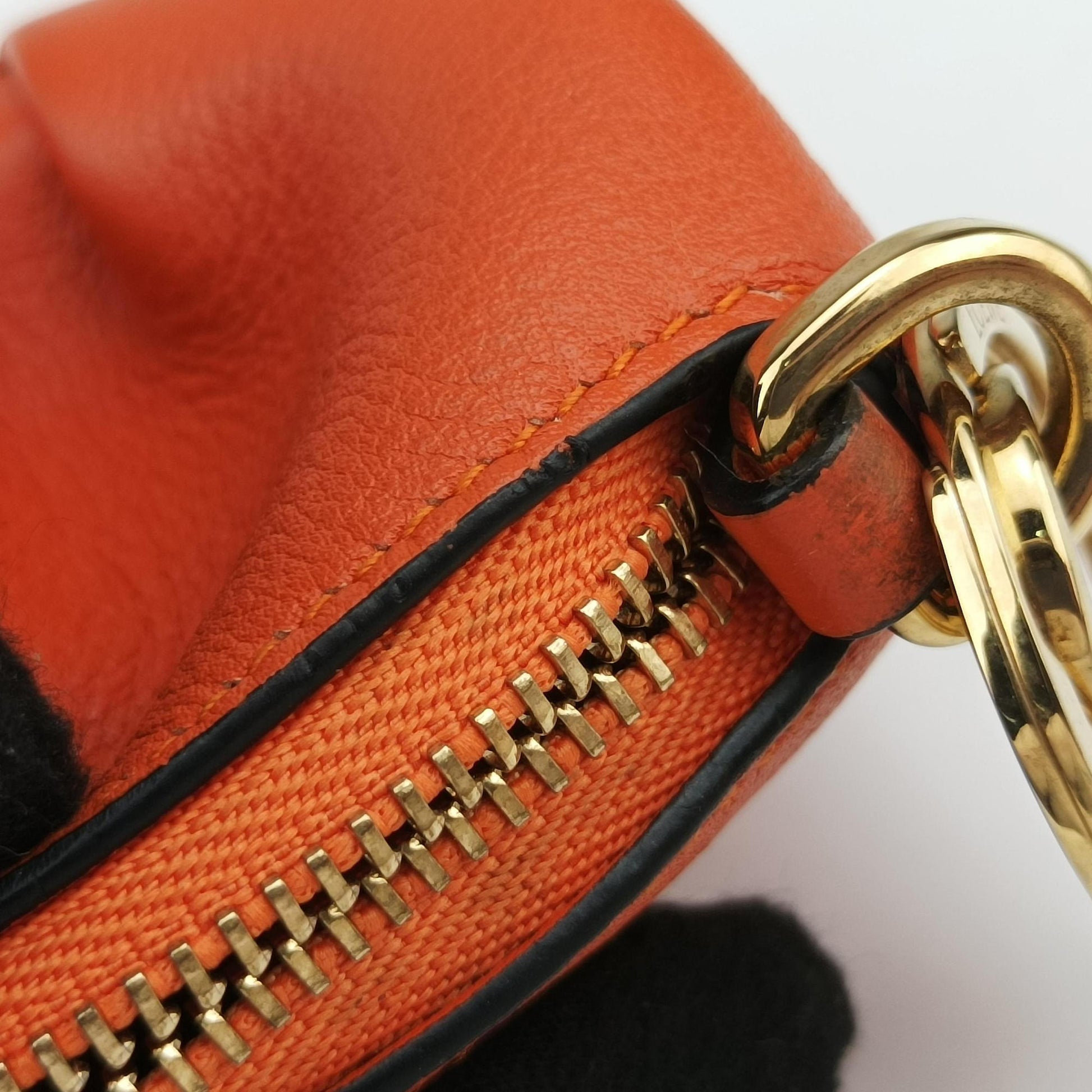 Elephant Pouch Orange Leather 101708エレファント オレンジ レザー 101708
